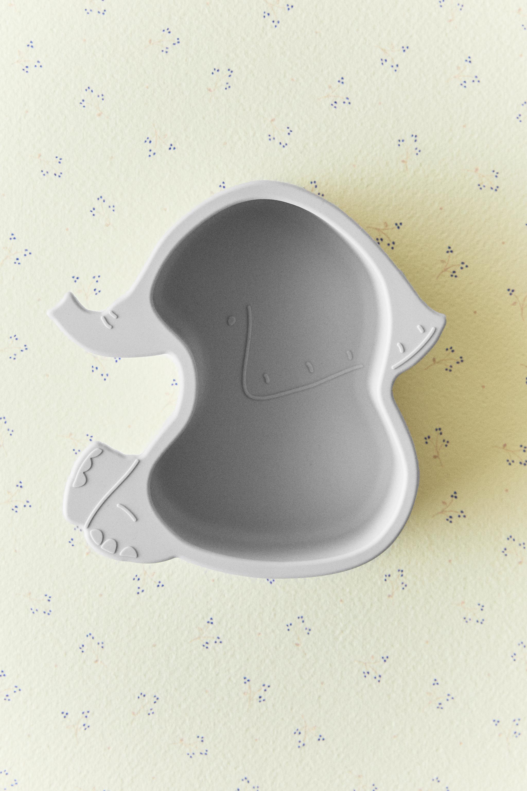 CHILDREN'S SILICONE ELEPHANT BOWL