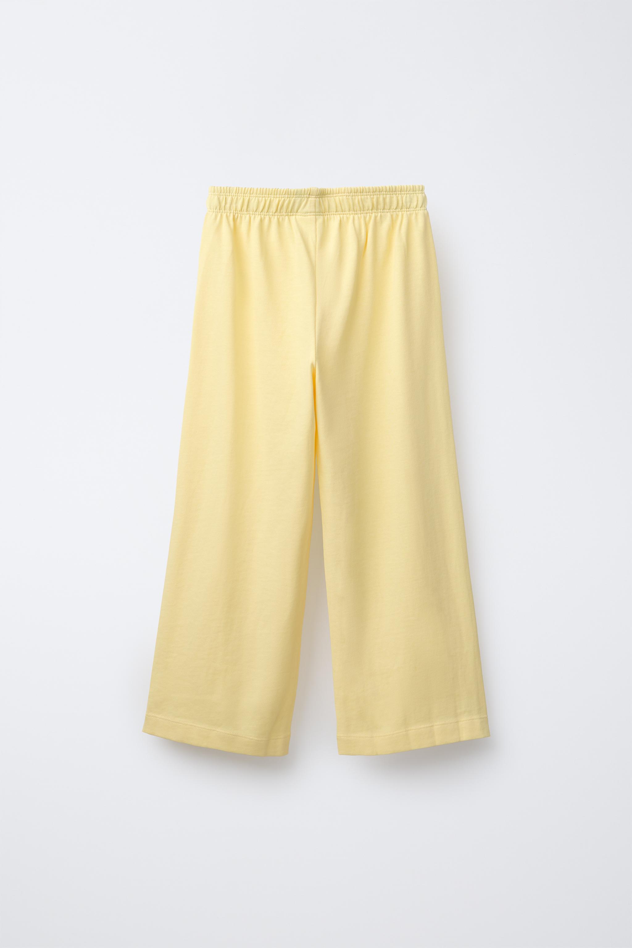 WIDE LEG HEAVY WEIGHT PLAIN PANTS