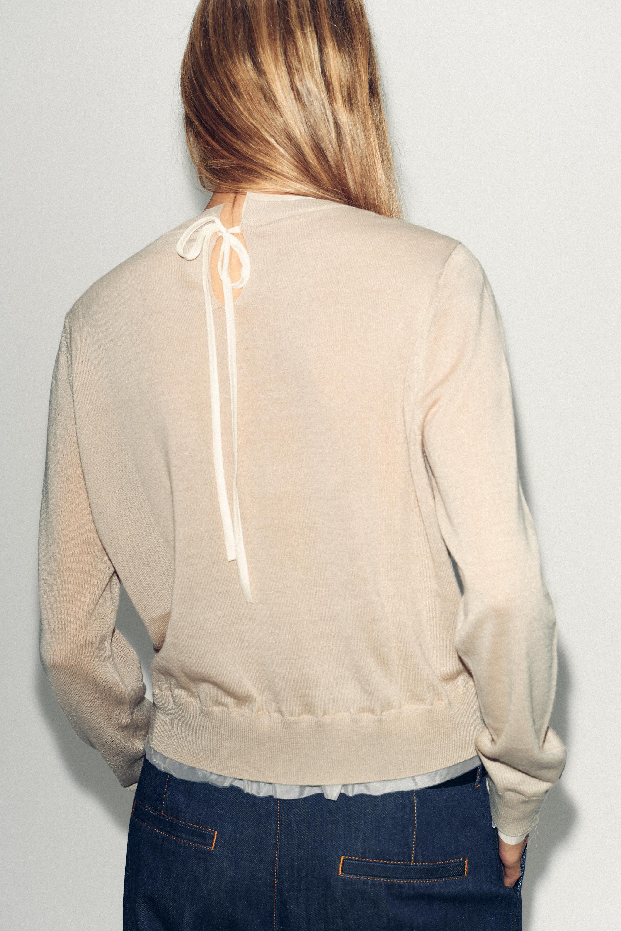 WOOL BLEND KNIT SWEATER