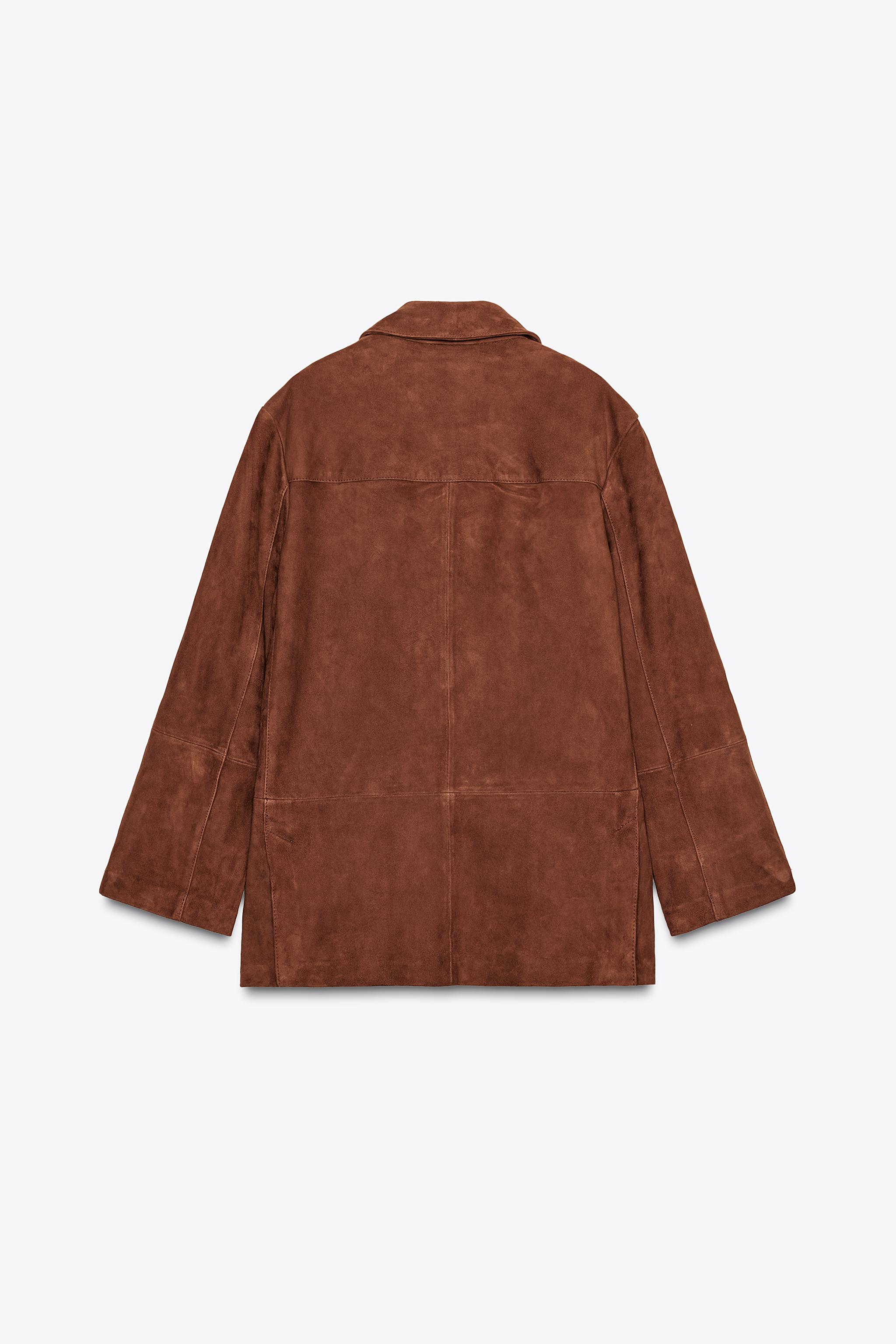 ZW COLLECTION LIMITED EDITION OVERSIZED SUEDE LEATHER BLAZER