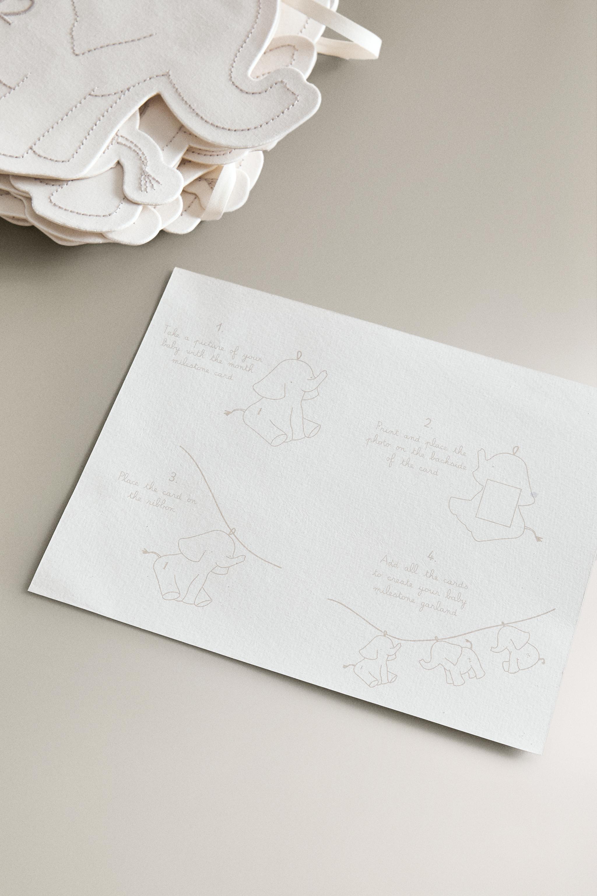 BABY ELEPHANT MONTHLY GARLAND