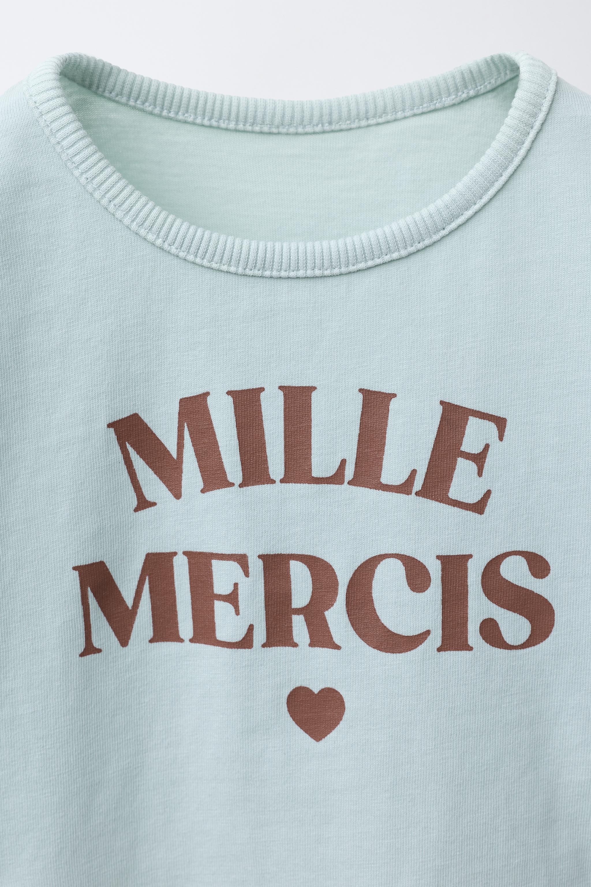 WASHED EFFECT TEXT T-SHIRT