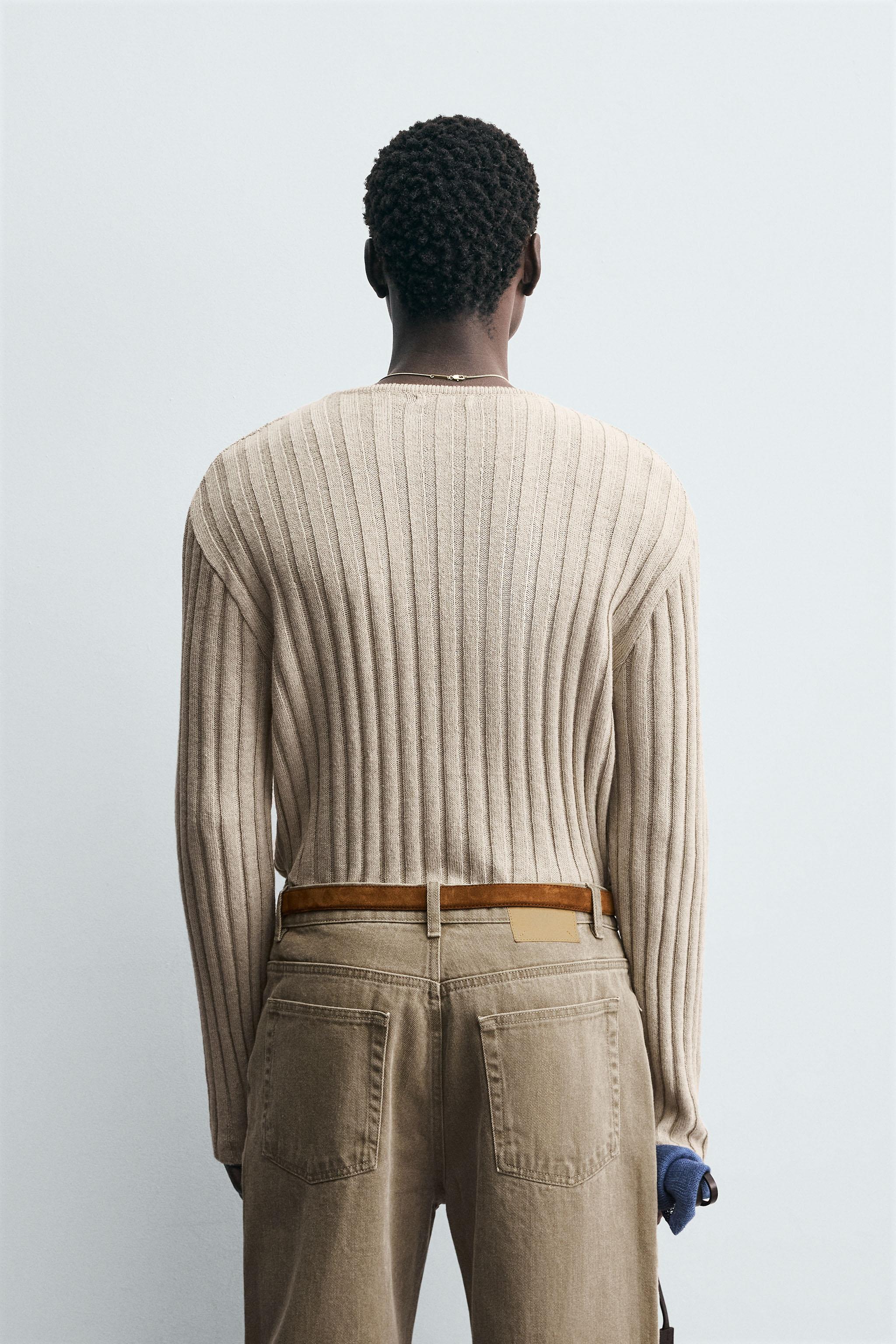 LIGHTWEIGHT RIBBED SWEATER