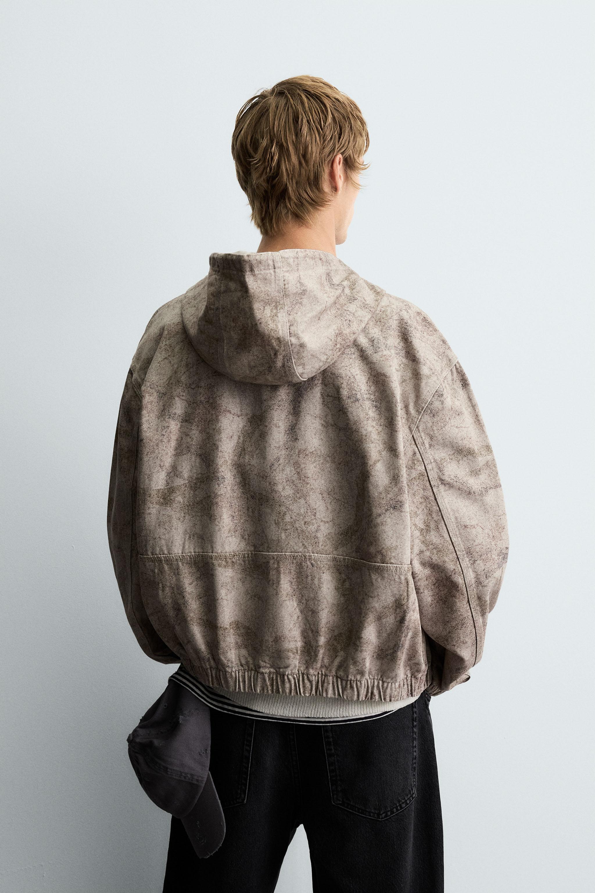 WASHED HOODED JACKET