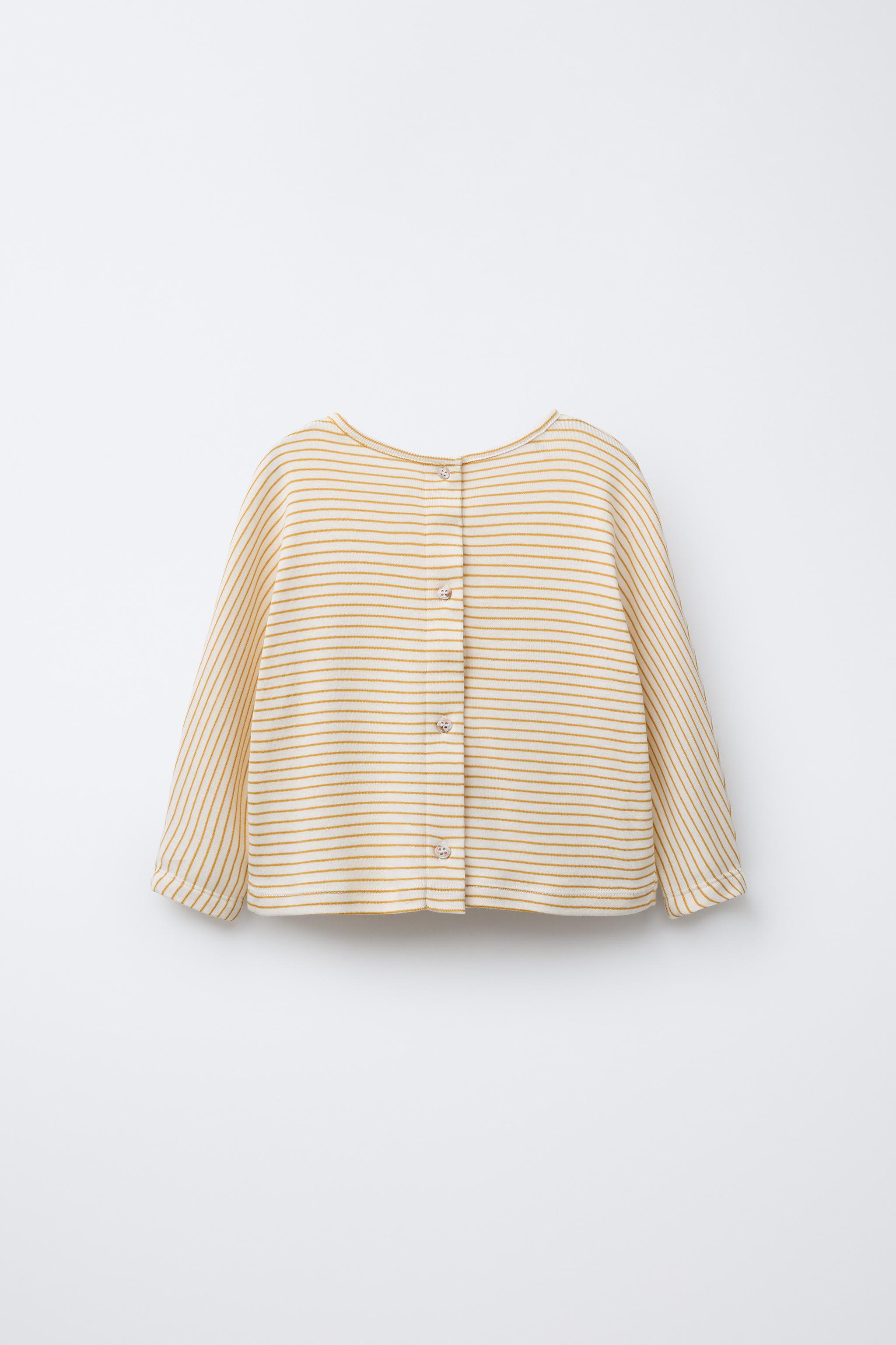 WOVEN STRIPE T-SHIRT