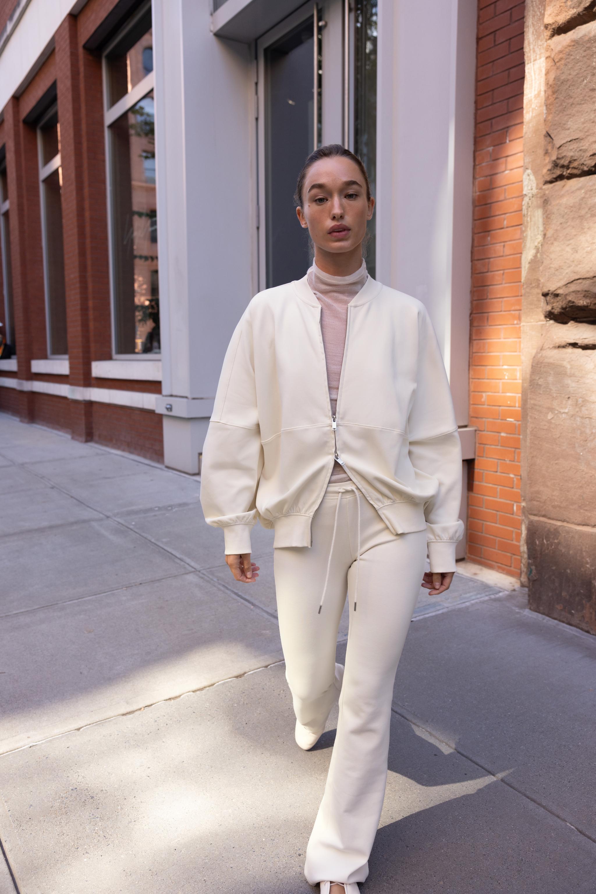 INTERLOCK FLARE PANTS