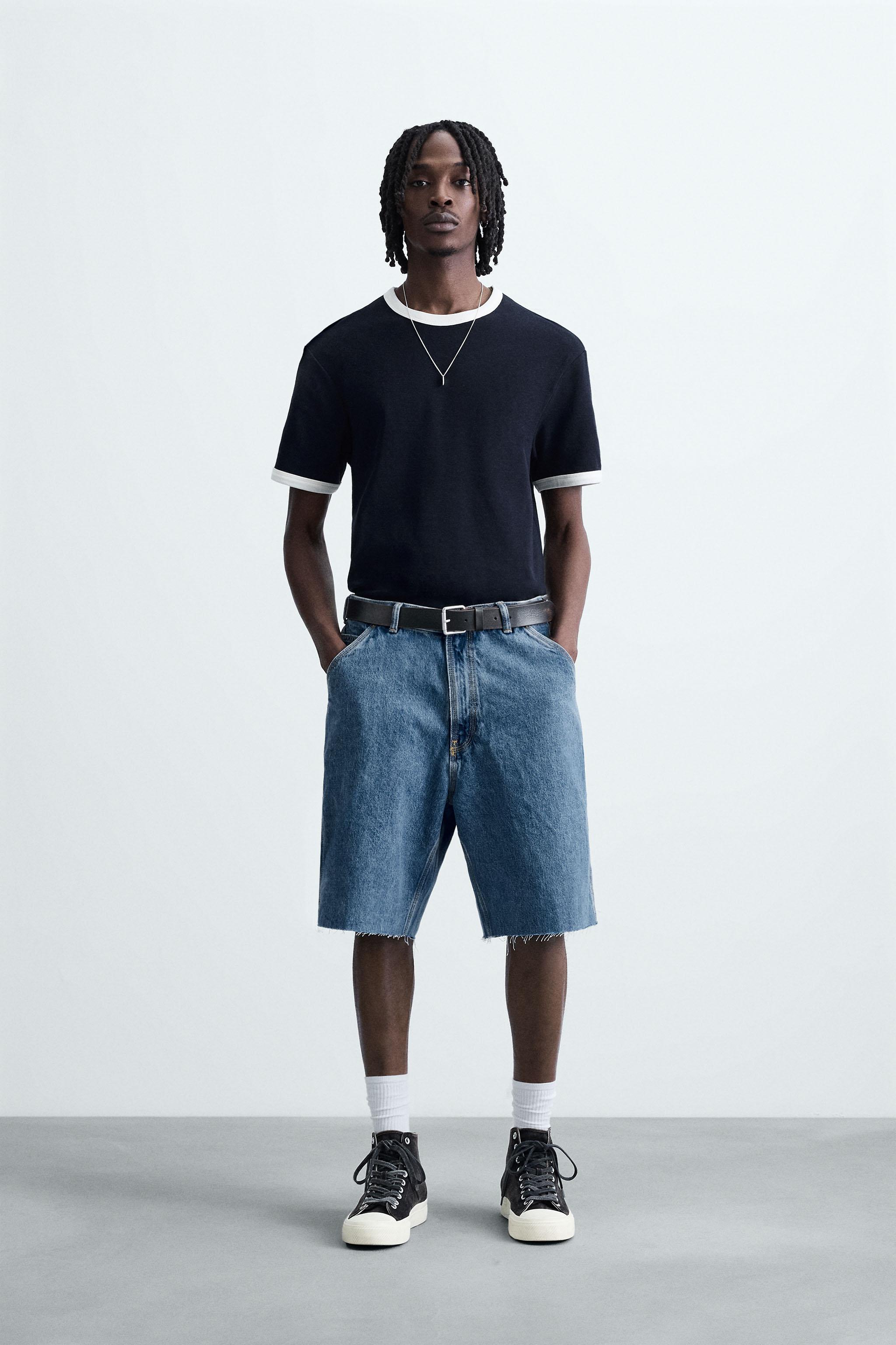 CARPENTER POCKET DENIM BERMUDA SHORTS