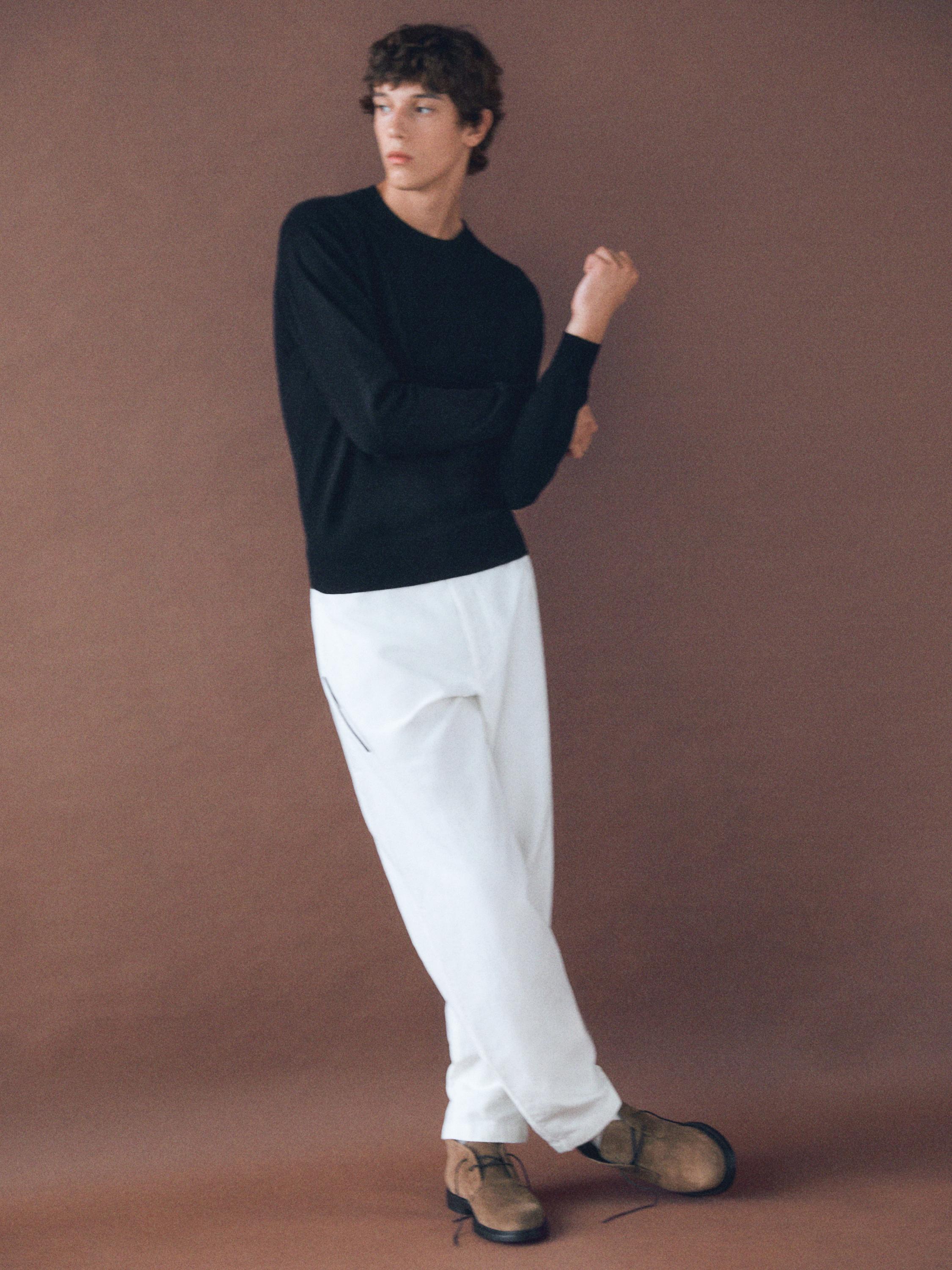 Split suede ankle boot