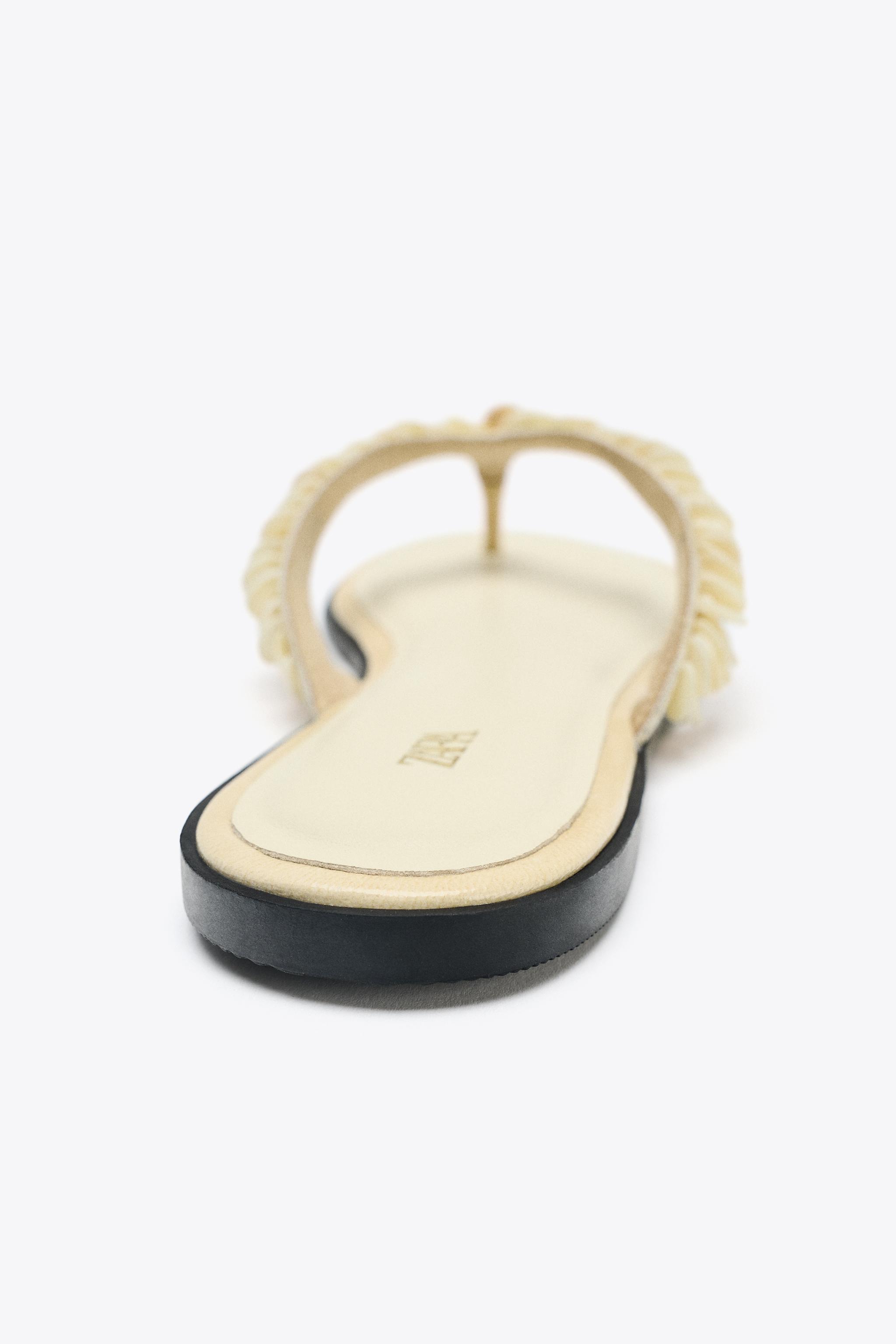 BEADED STRAP SANDALS