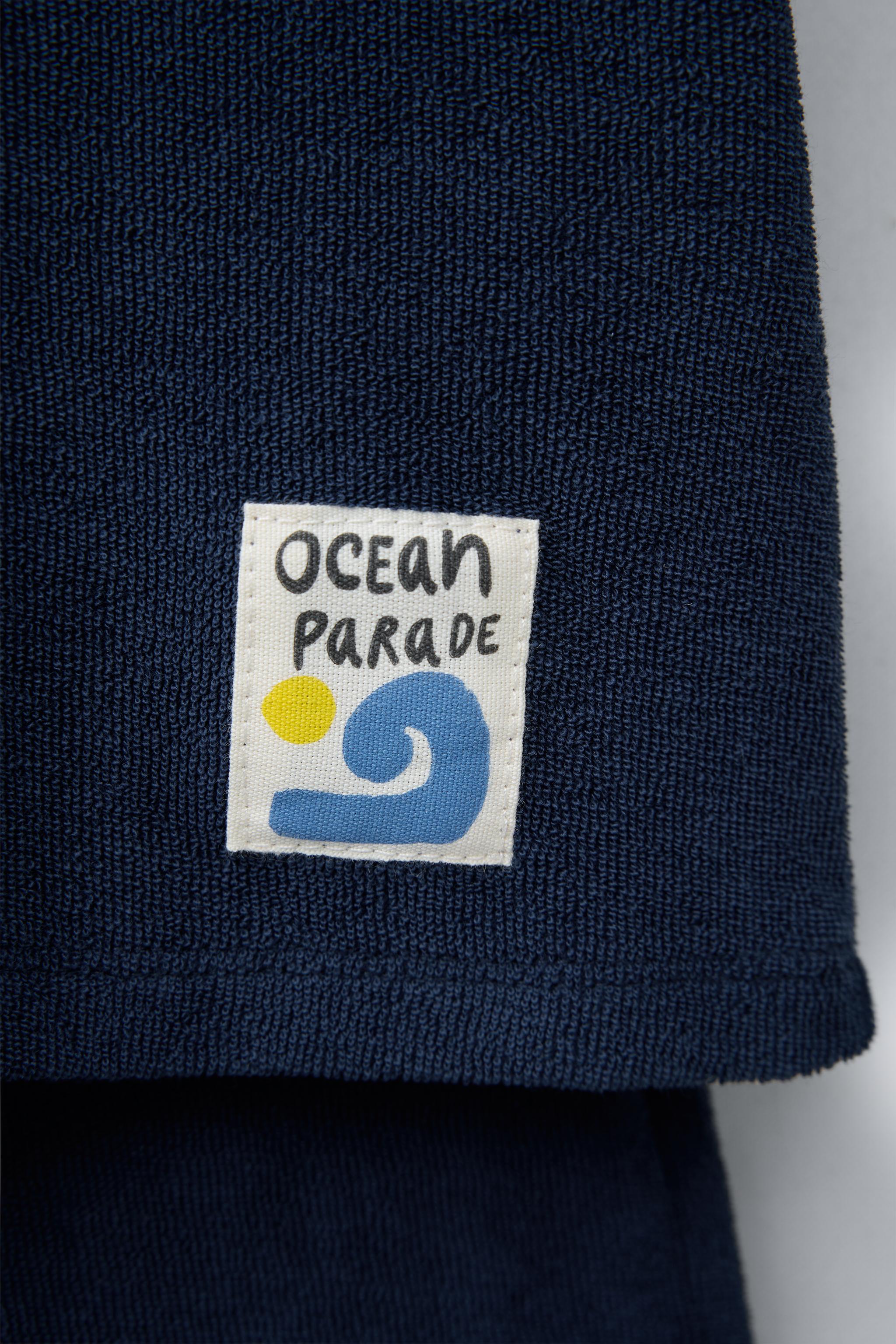 LABEL TERRY CLOTH POLO AND SHORTS SET