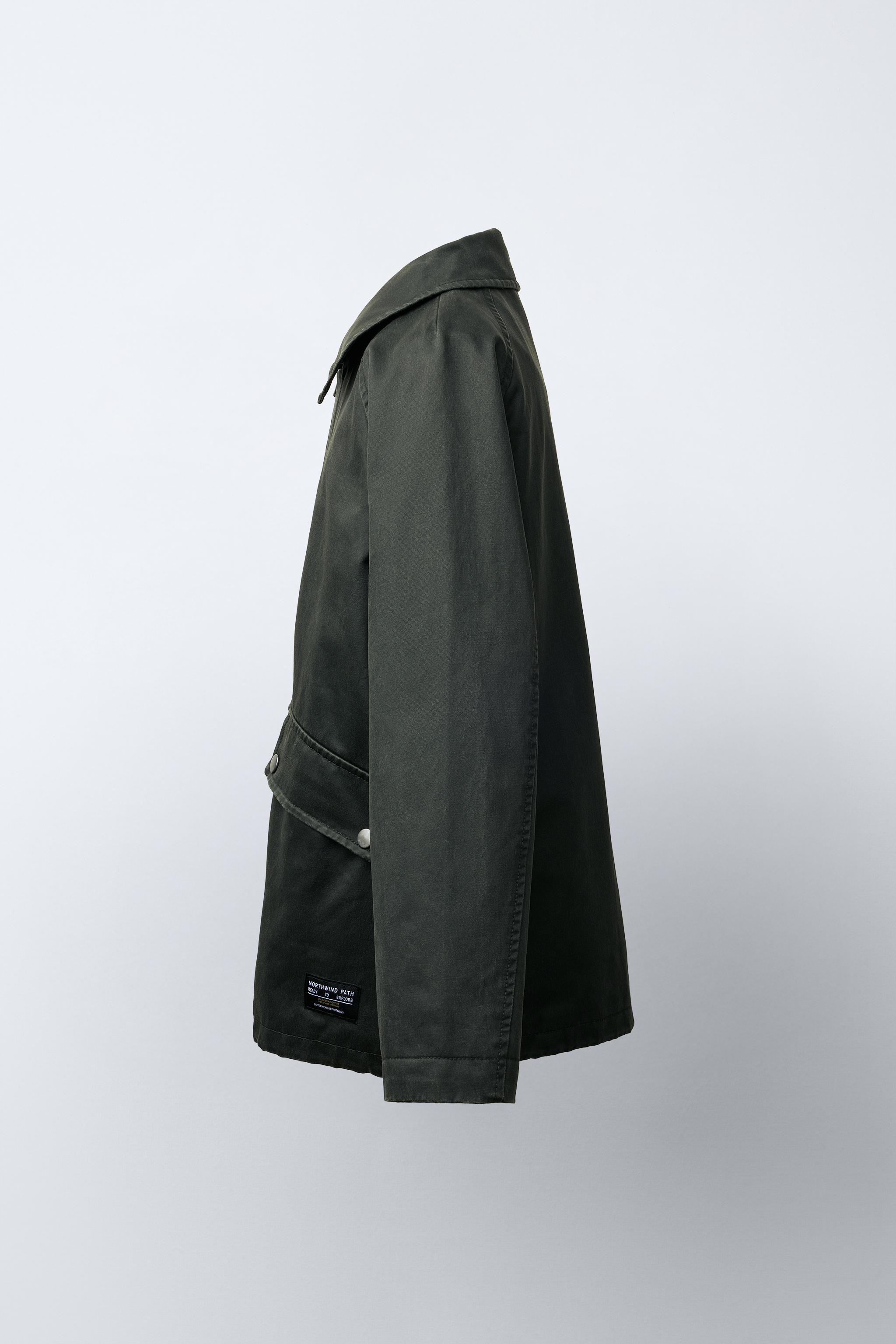 WAXED JACKET WITH LABEL