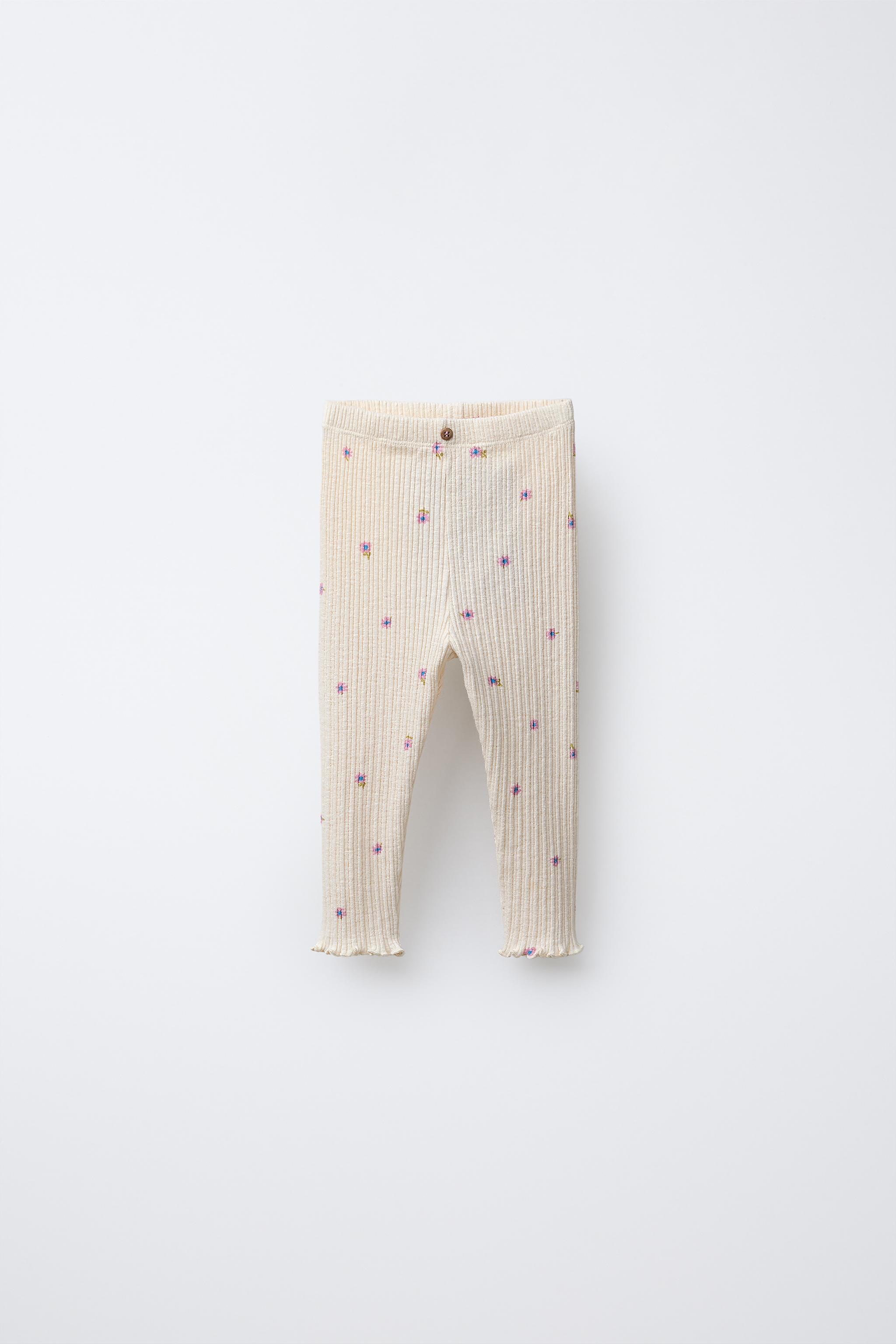 FLORAL TEXTURED LEGGINGS