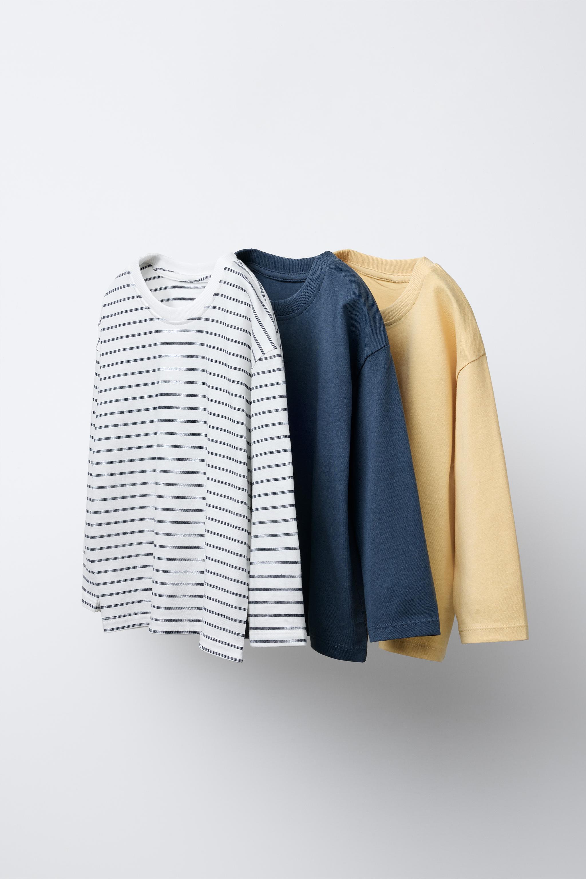 THREE-PACK OF STRIPED T-SHIRTS