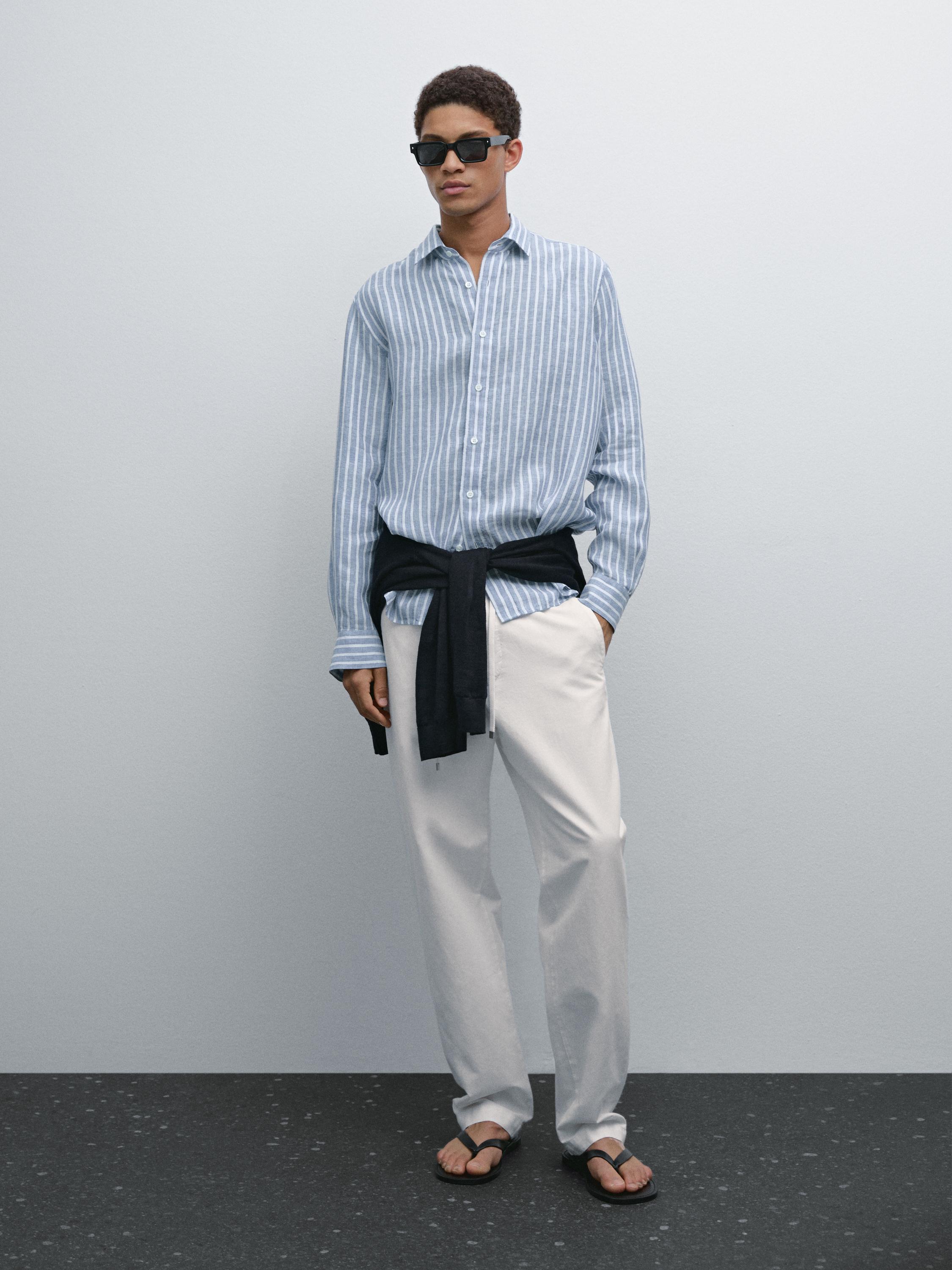 Regular fit striped shirt