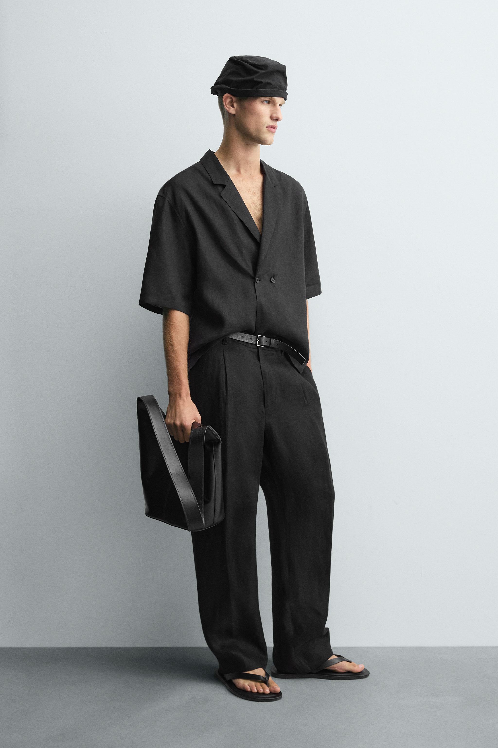 100% LINEN KIMONO SHIRT