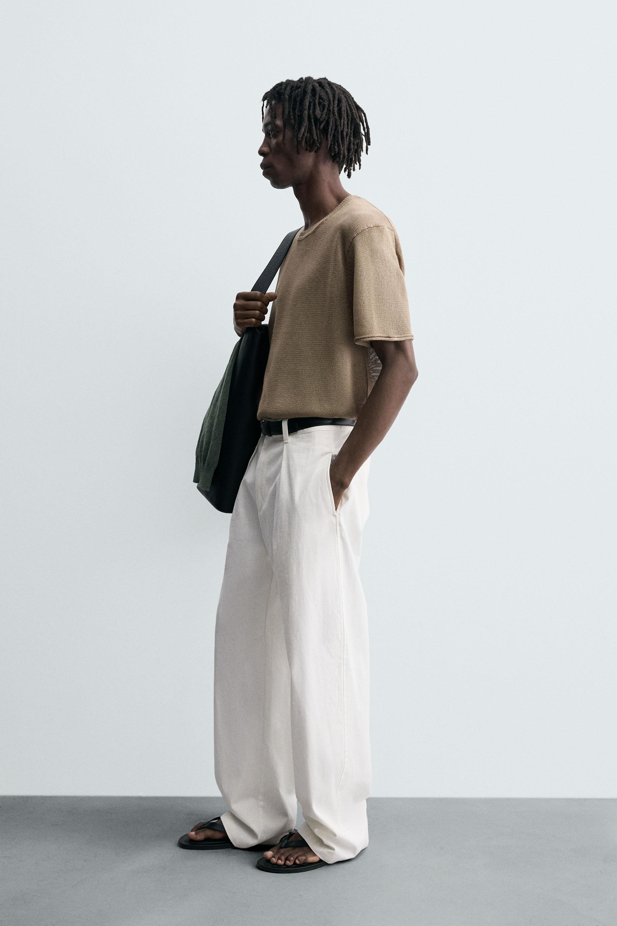 TEXTURED KNIT T-SHIRT