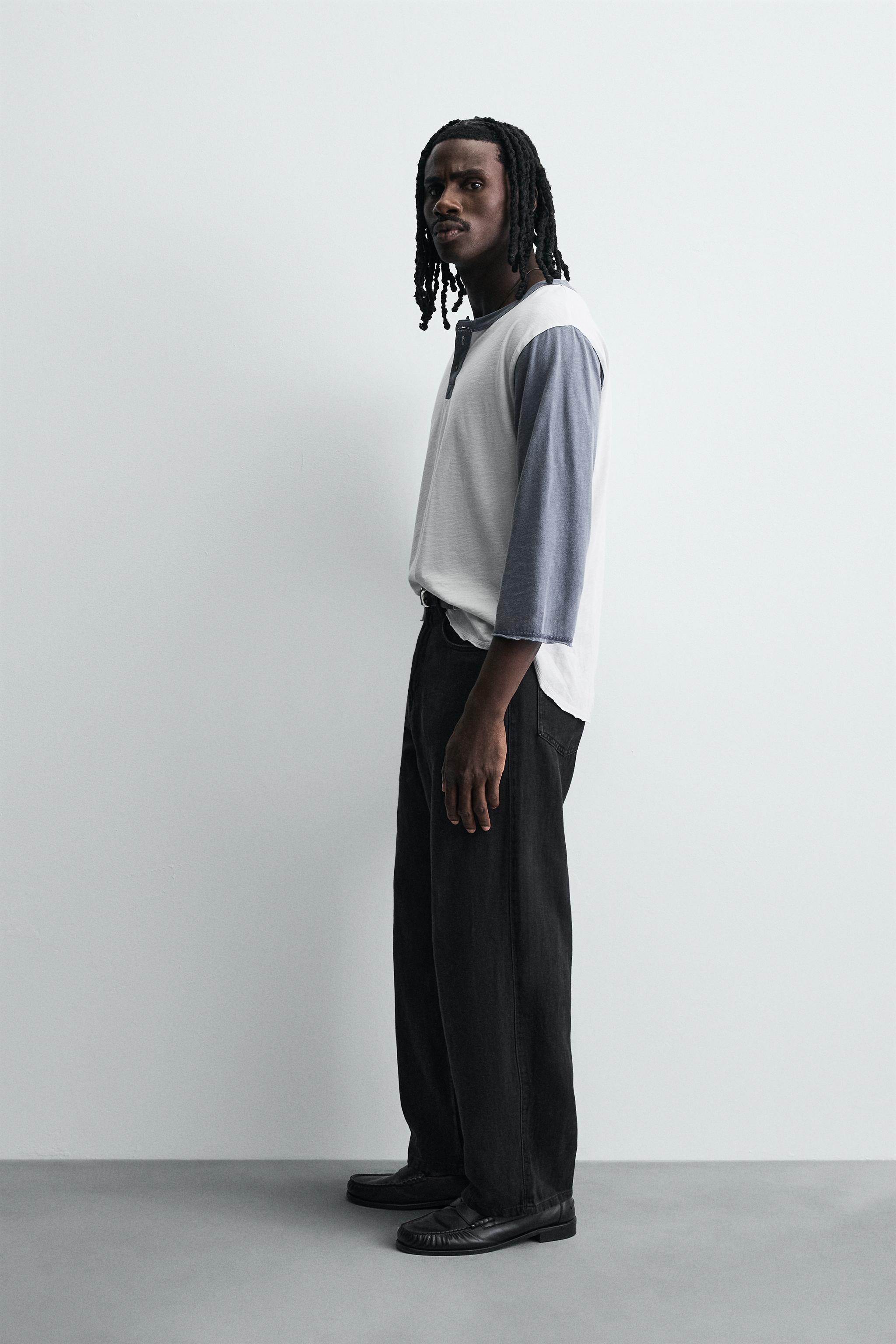 LIGHTWEIGHT LOOSE WIDE FIT JEANS