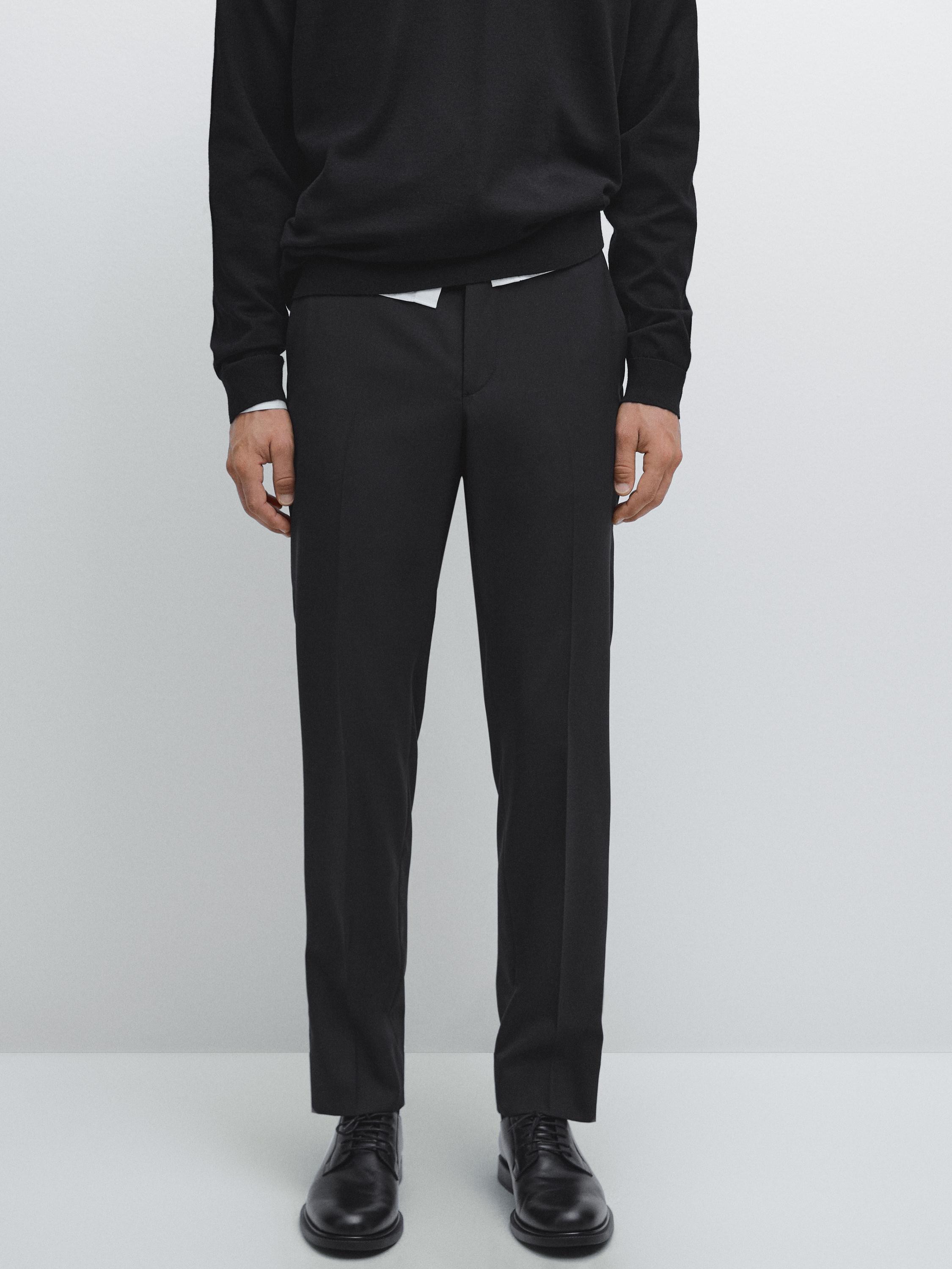 100% wool suit trousers