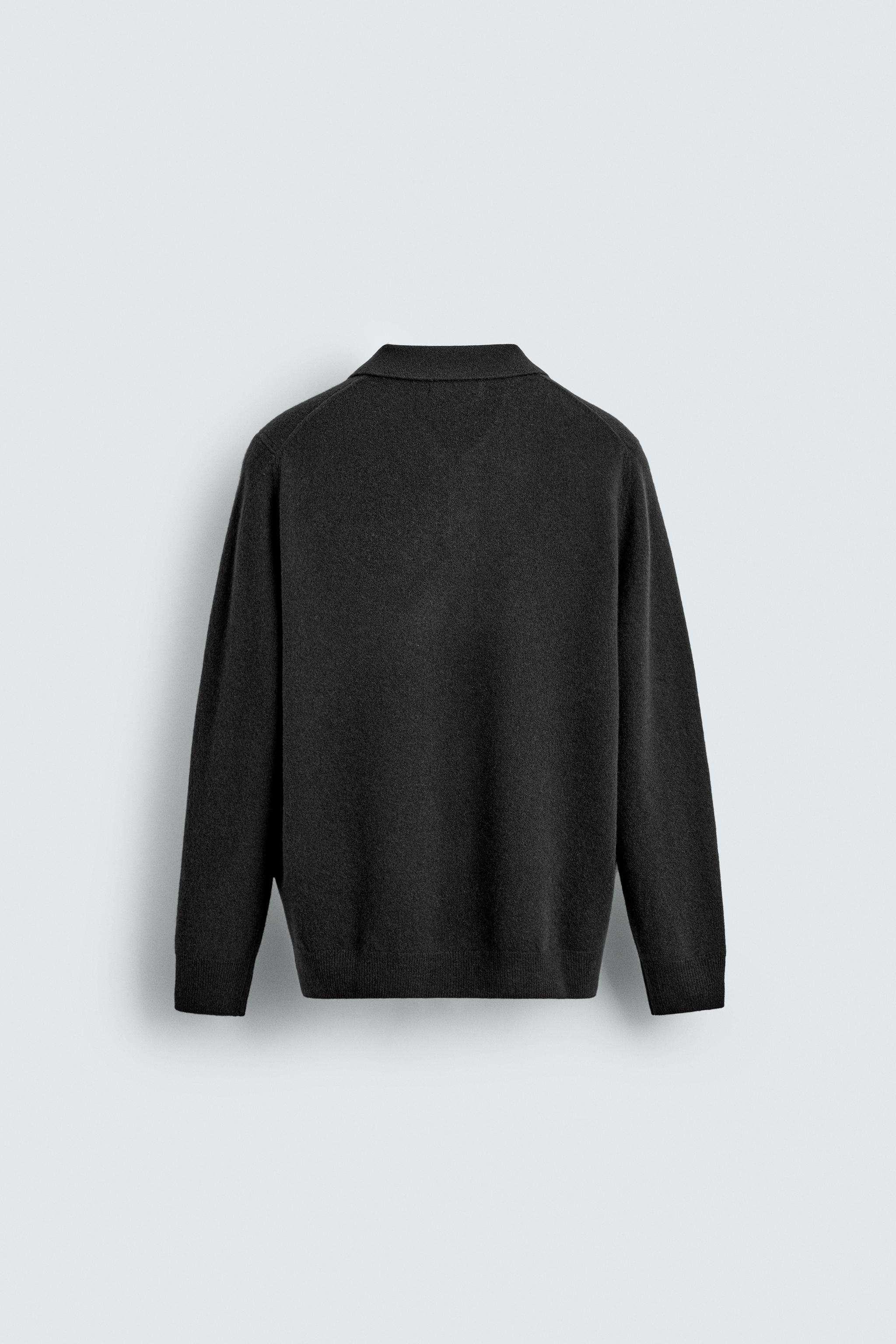 WOOL-CASHMERE KNIT POLO SHIRT