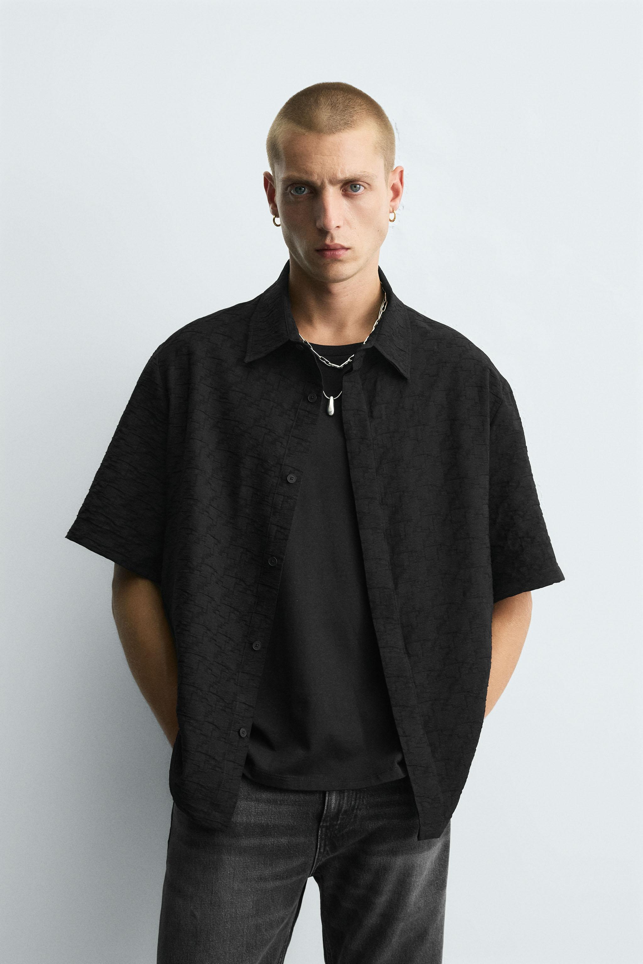 GEOMETRIC JACQUARD SHIRT