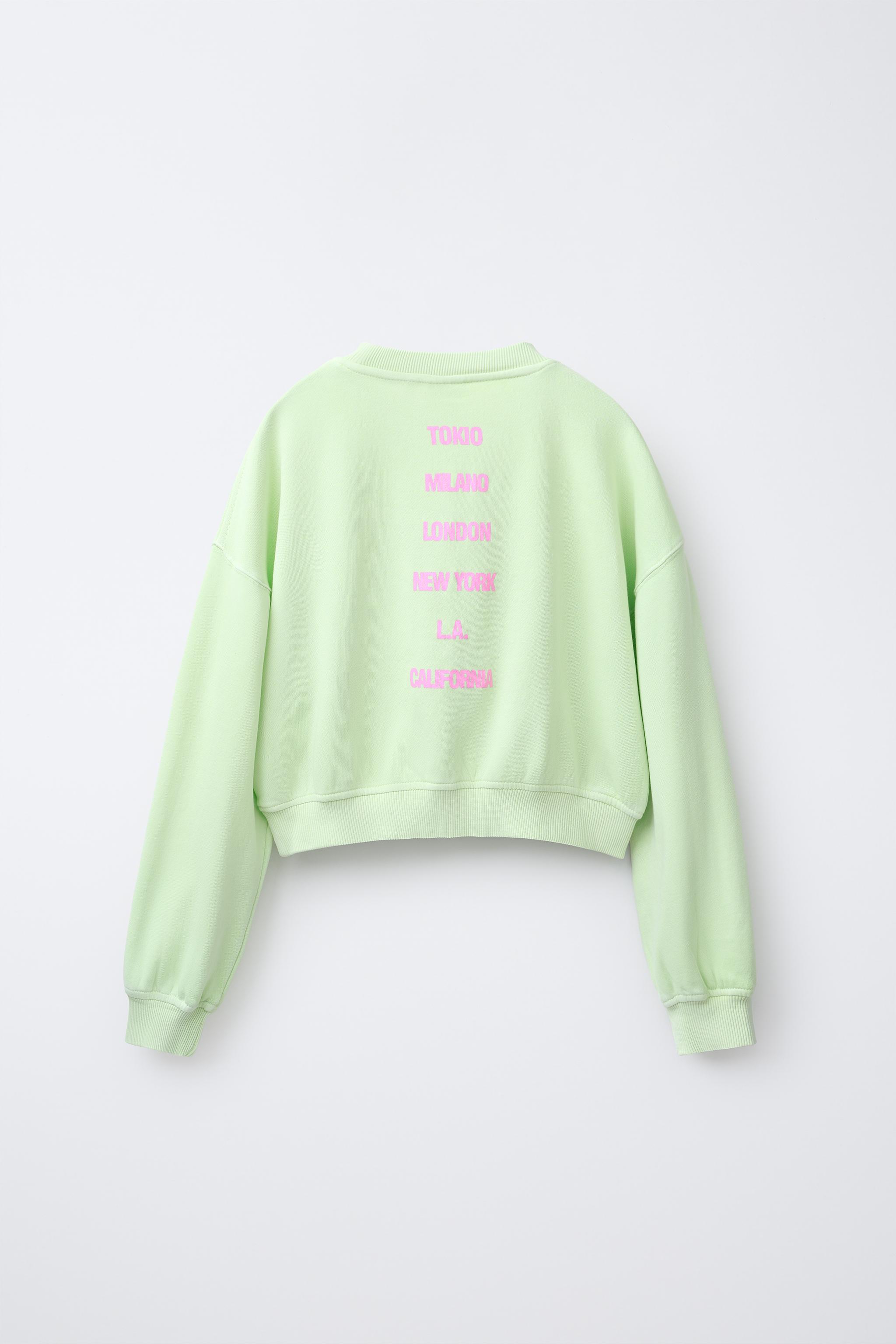 TEXT SWEATSHIRT AND BERMUDA SET