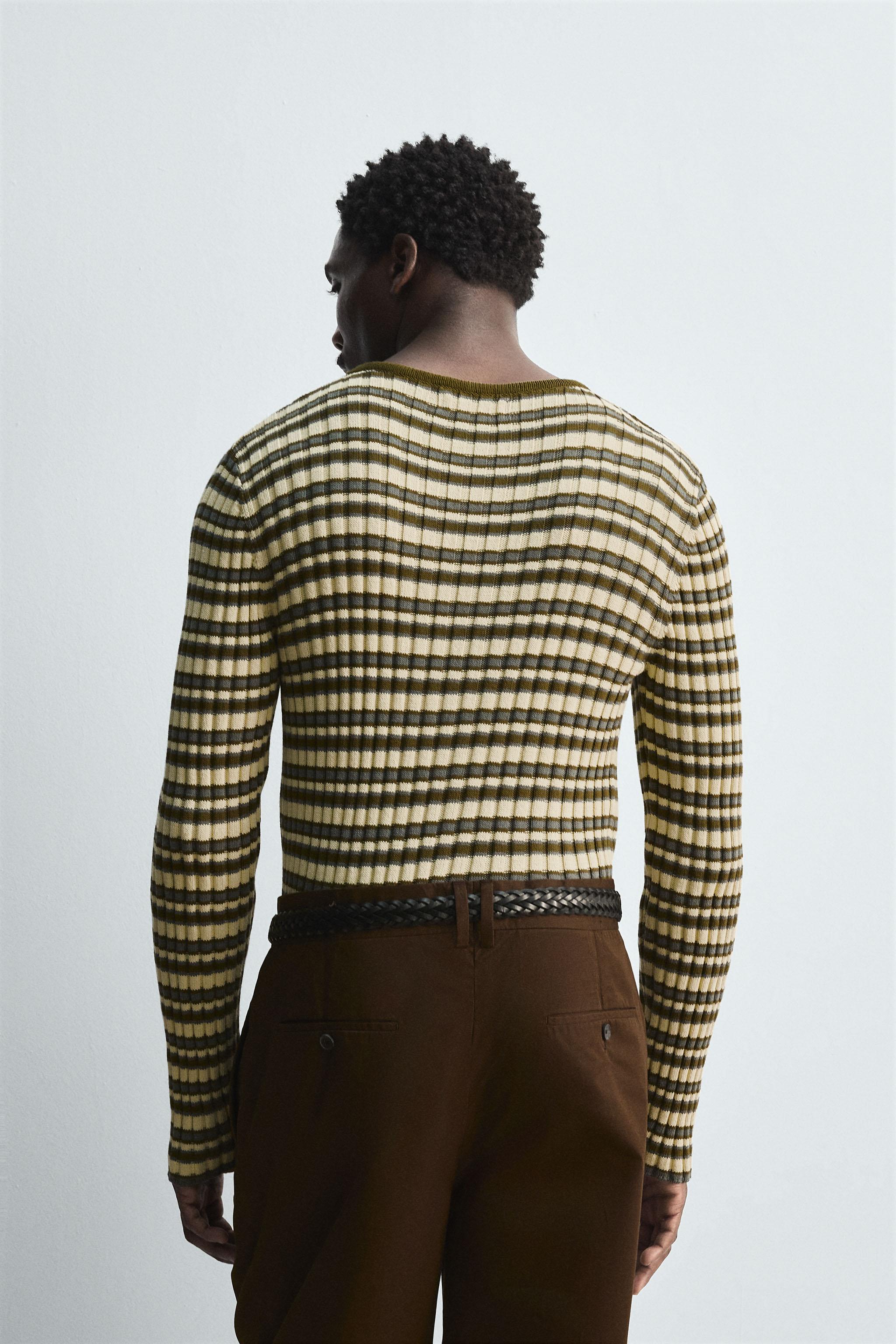 STRIPED JACQUARD SWEATER