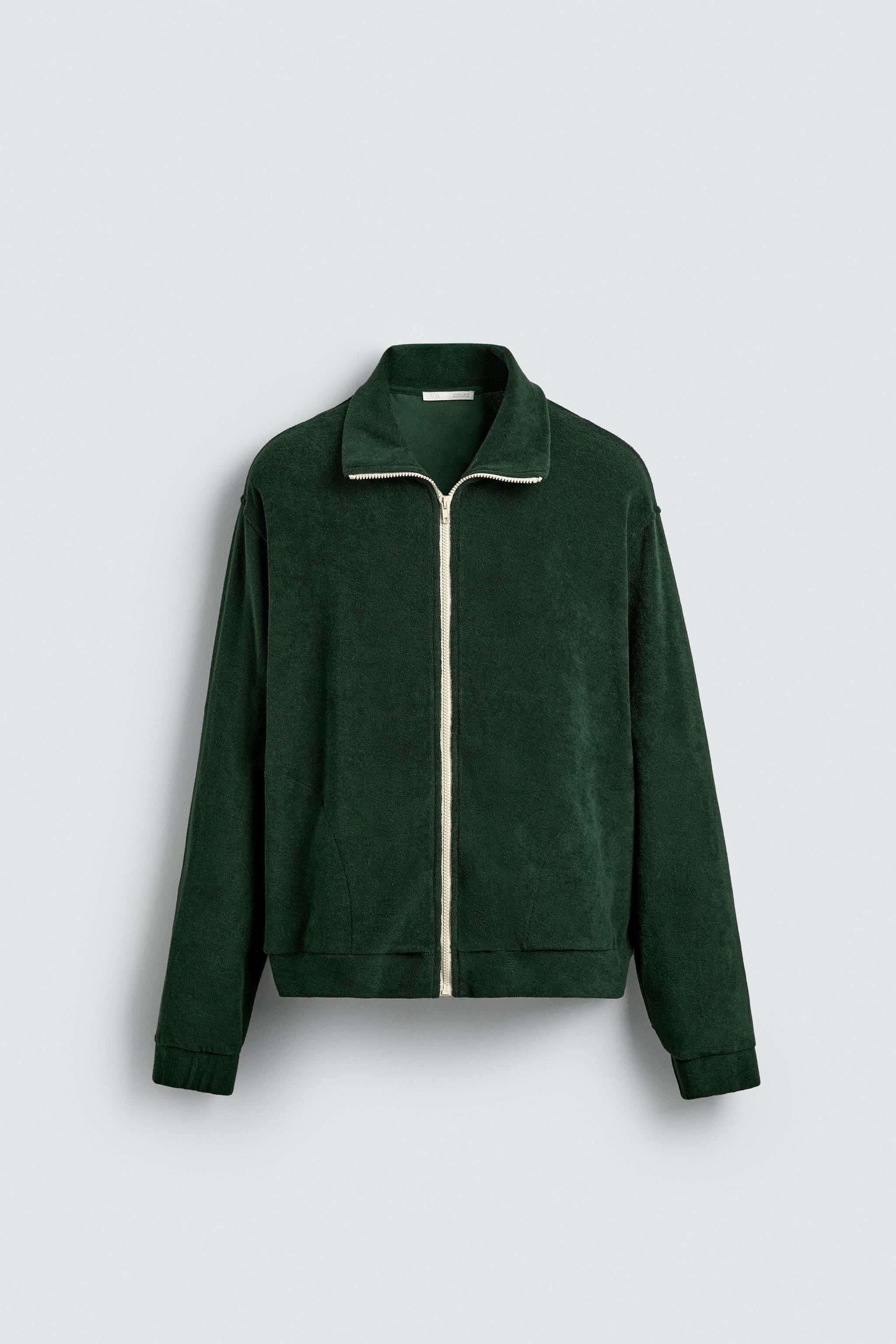 TOWEL ZIP-UP SWEATSHIRT