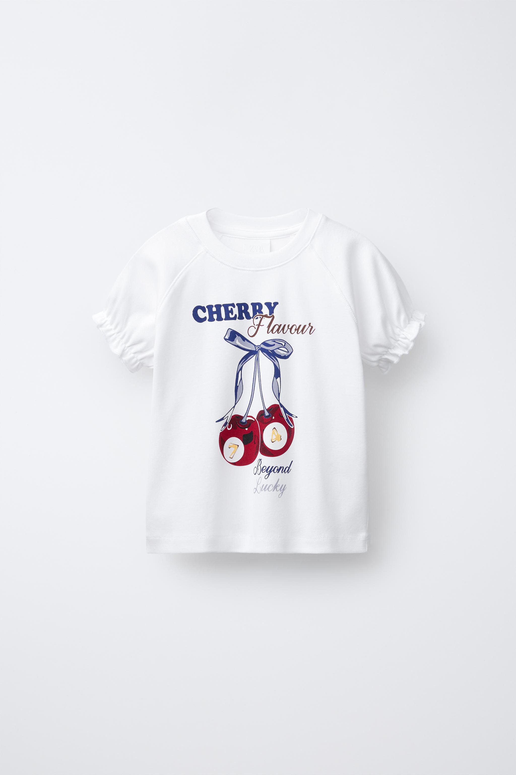 CHERRY PRINT T-SHIRT