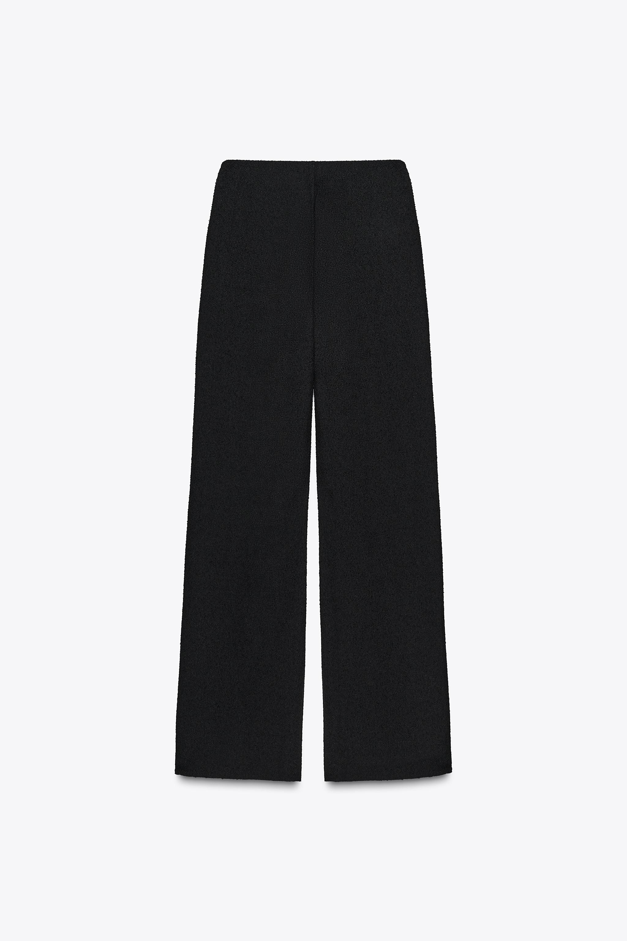 CONTRAST BOUCLÉ PANTS