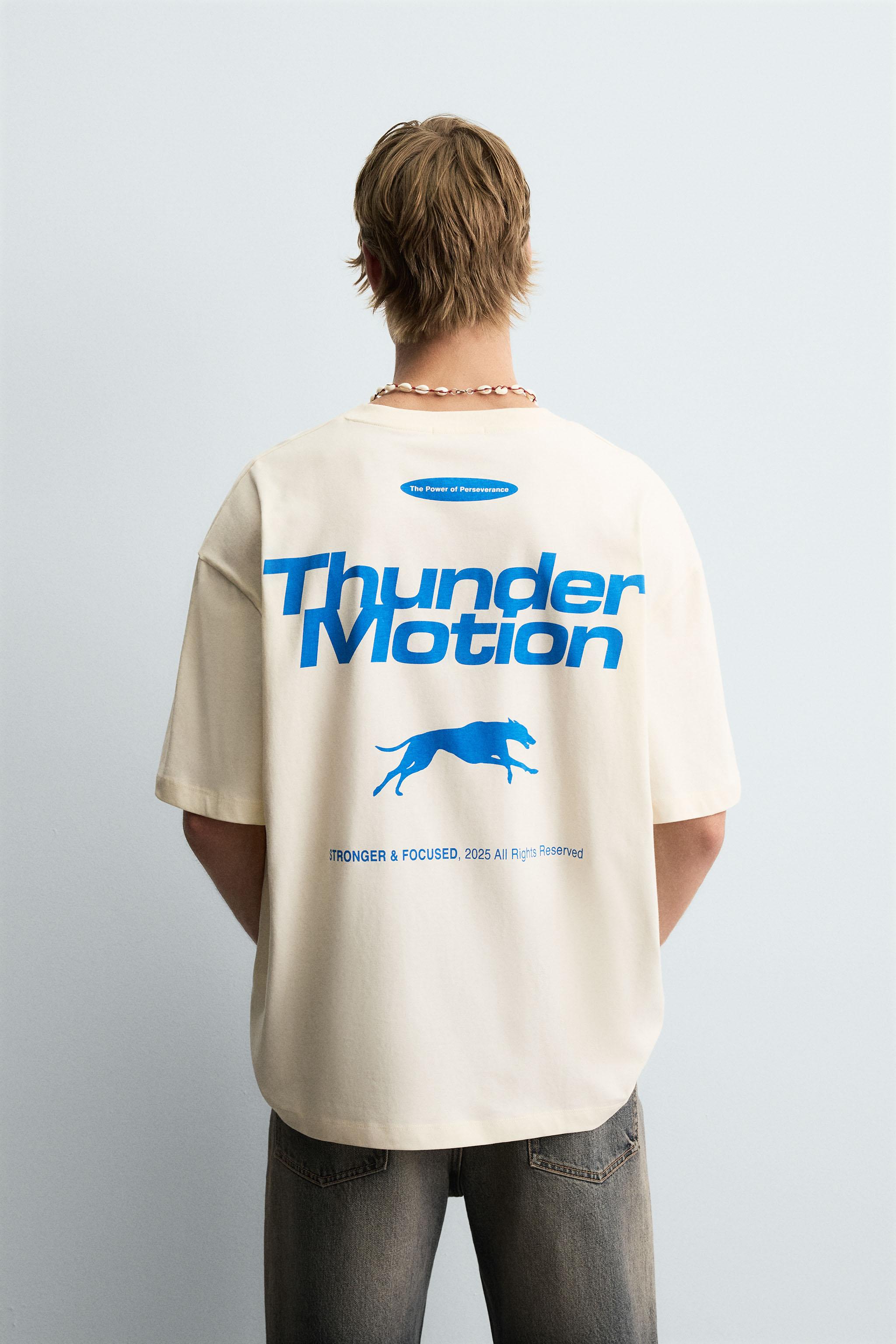 CONTRAST PRINT T-SHIRT