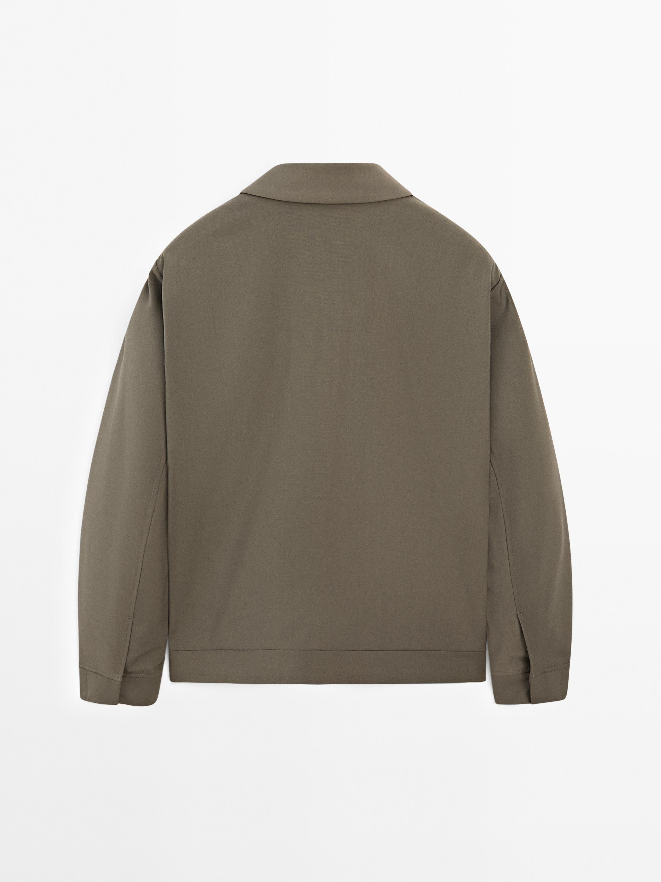 Total look wool blend jacket