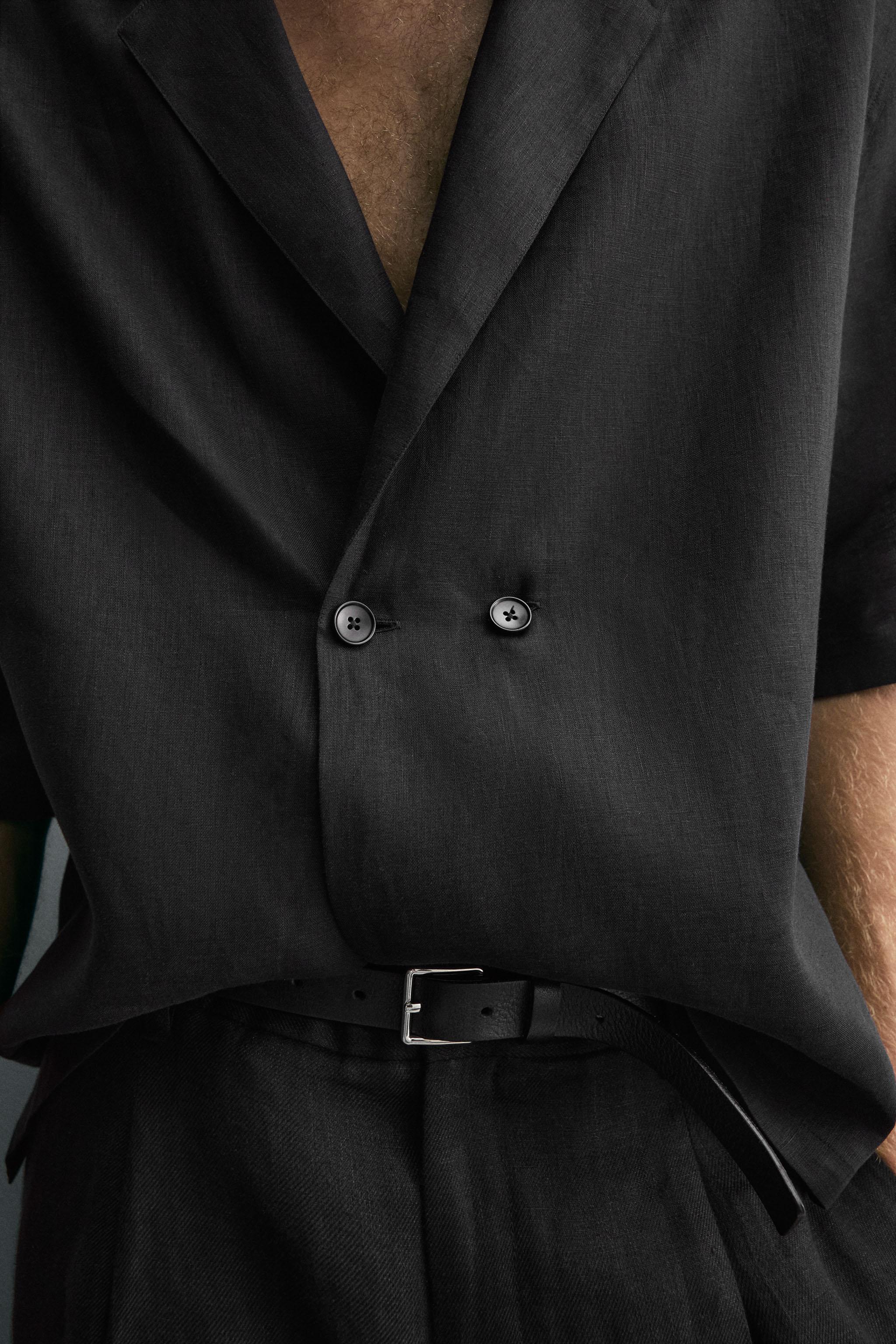 100% LINEN KIMONO SHIRT