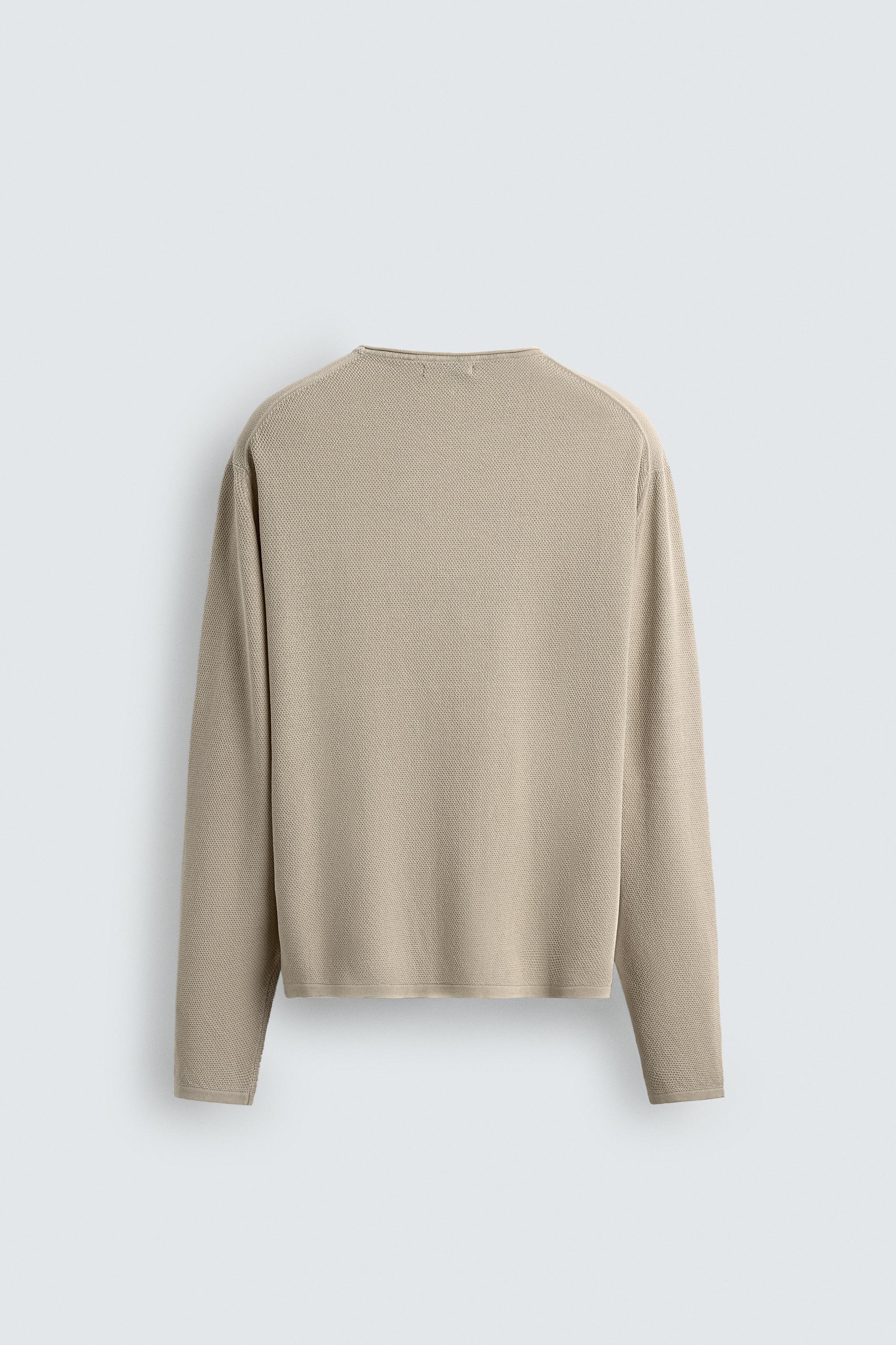 WASHED TEXTURED SWEATER