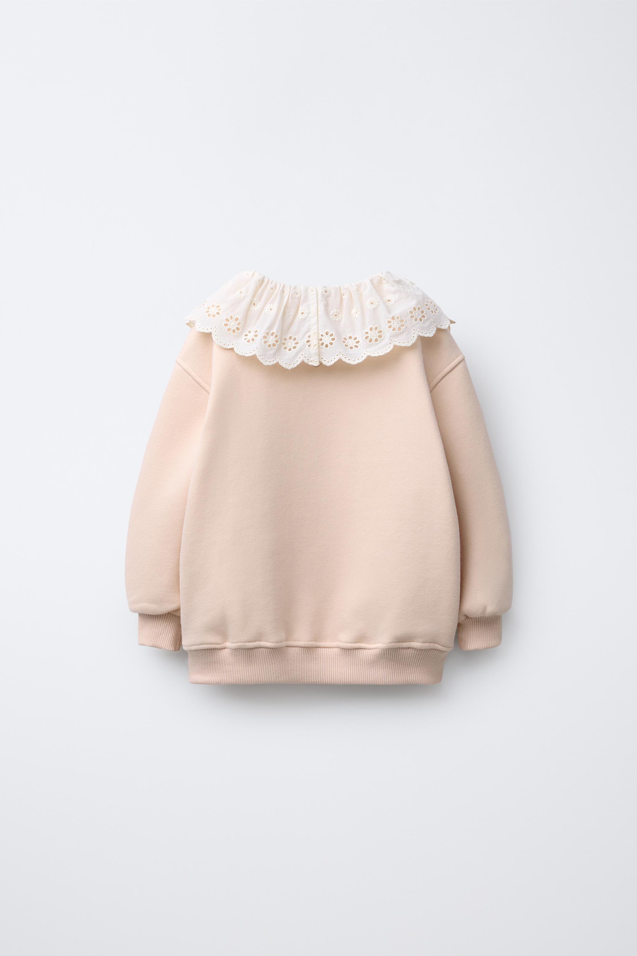 COMBINATION COLLAR SWEATSHIRT