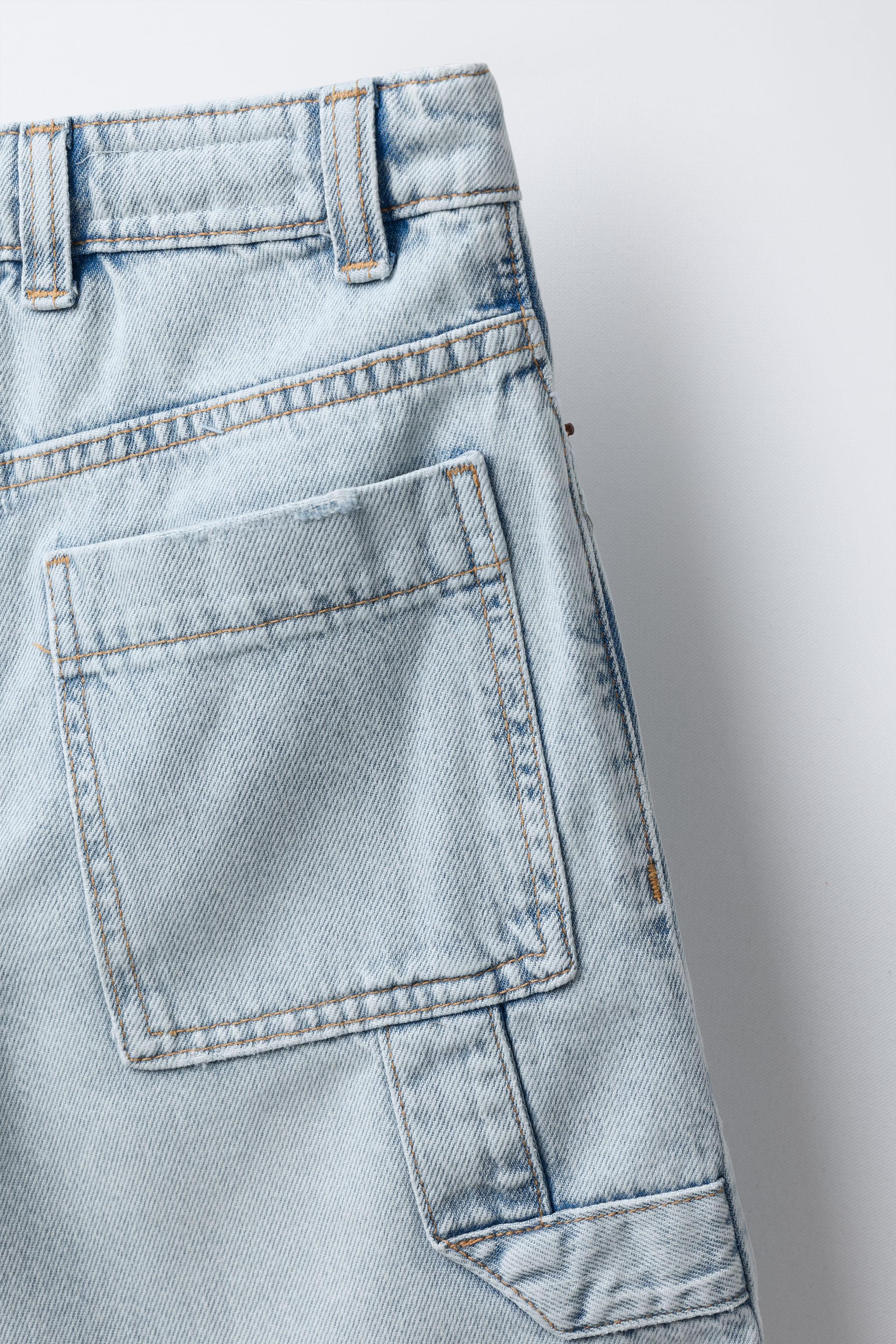 CARPENTER DENIM SHORTS