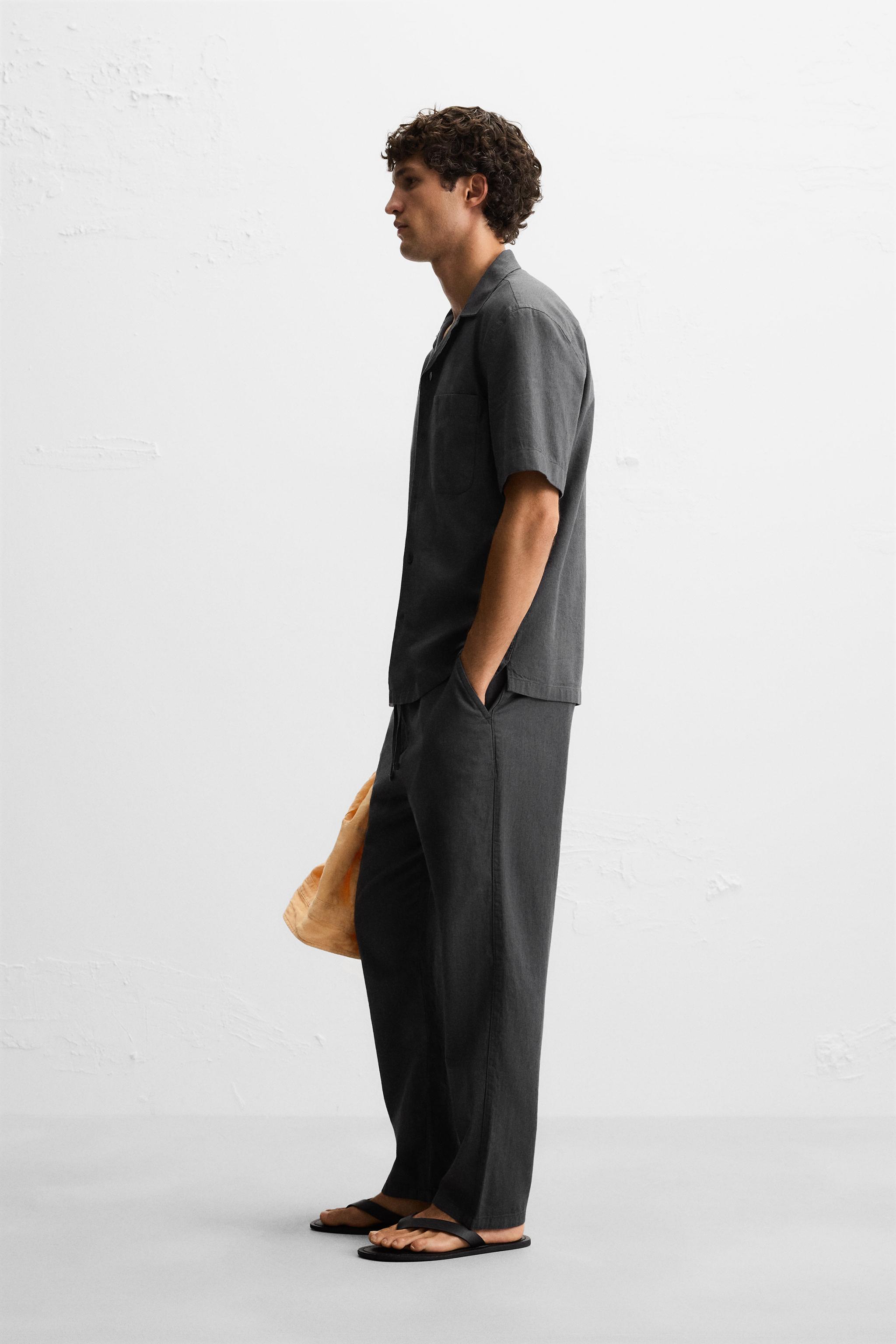 COTTON LINEN PANTS