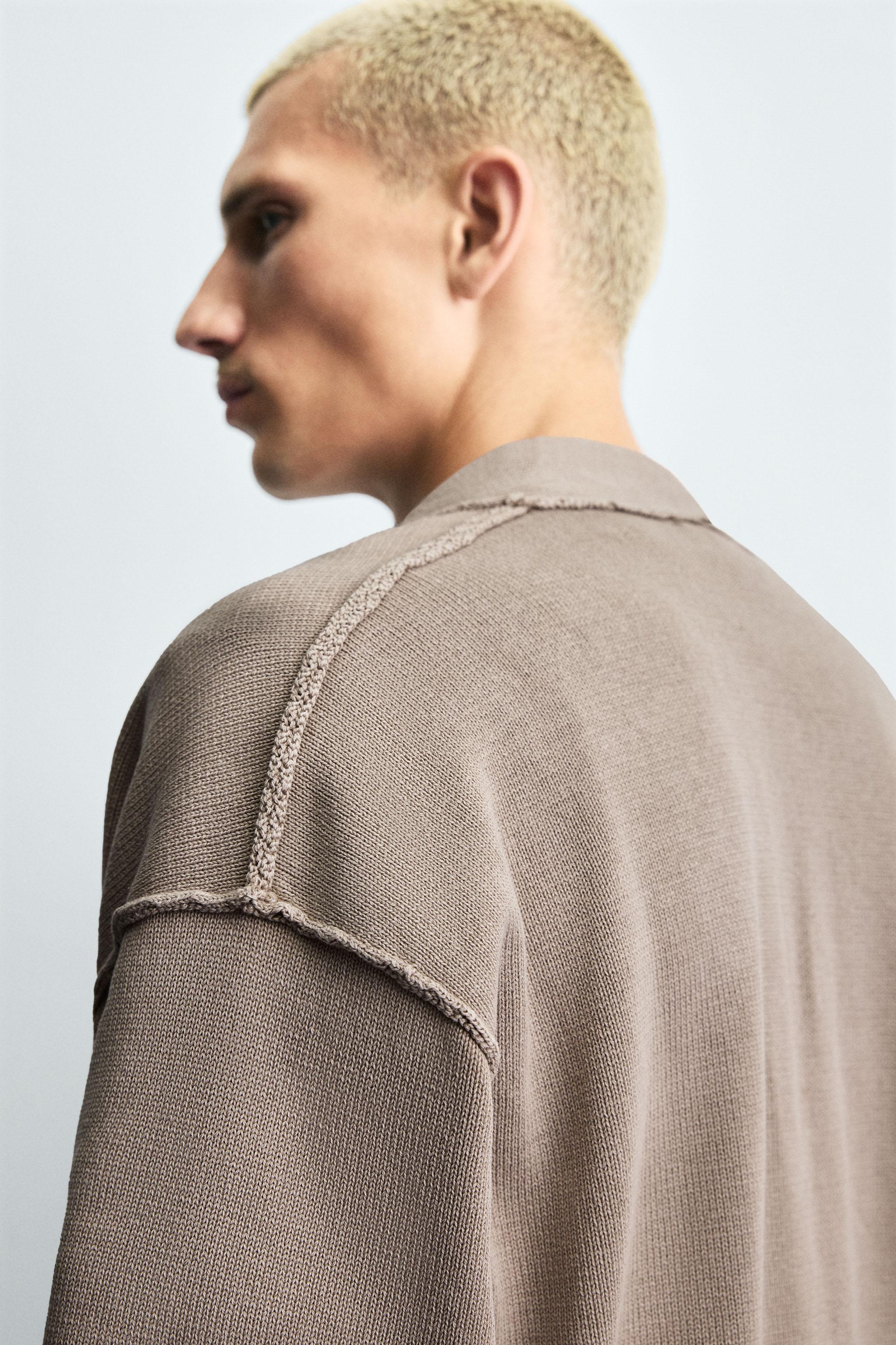 REVERSIBLE REVERSE EFFECT CARDIGAN