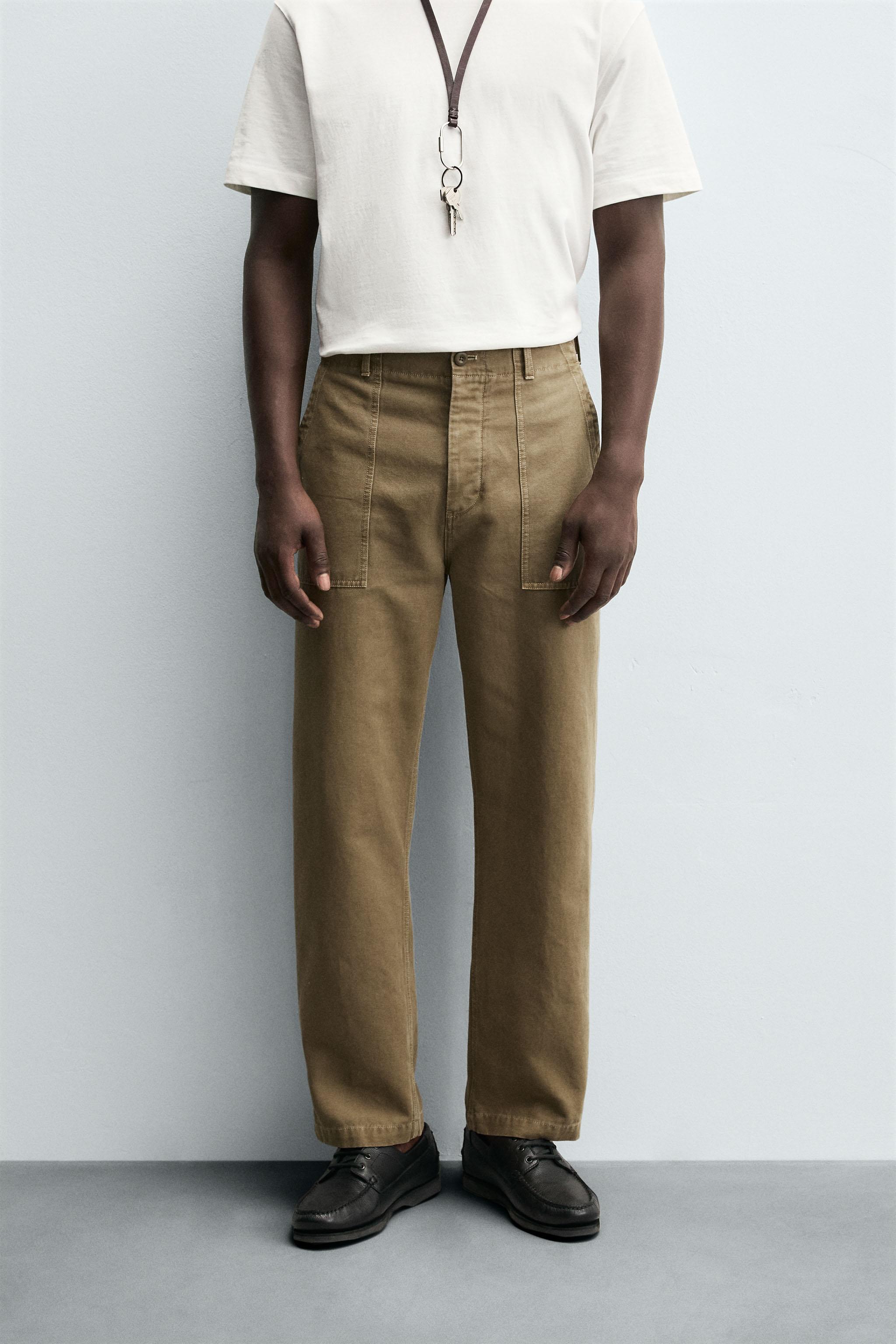 REGULAR FIT PANTS WITH POCKETS