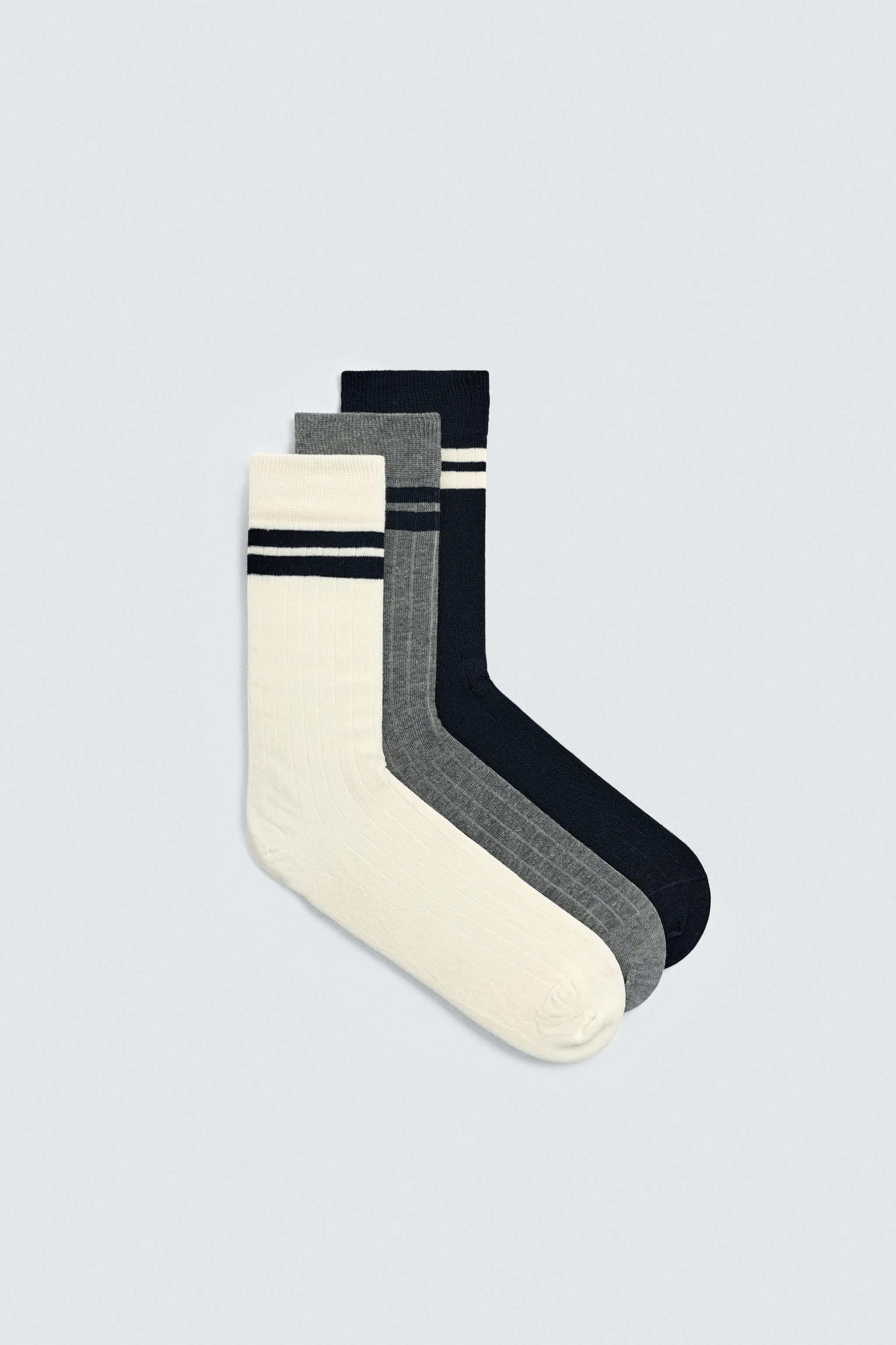 3-PACK STRIPED SOCKS