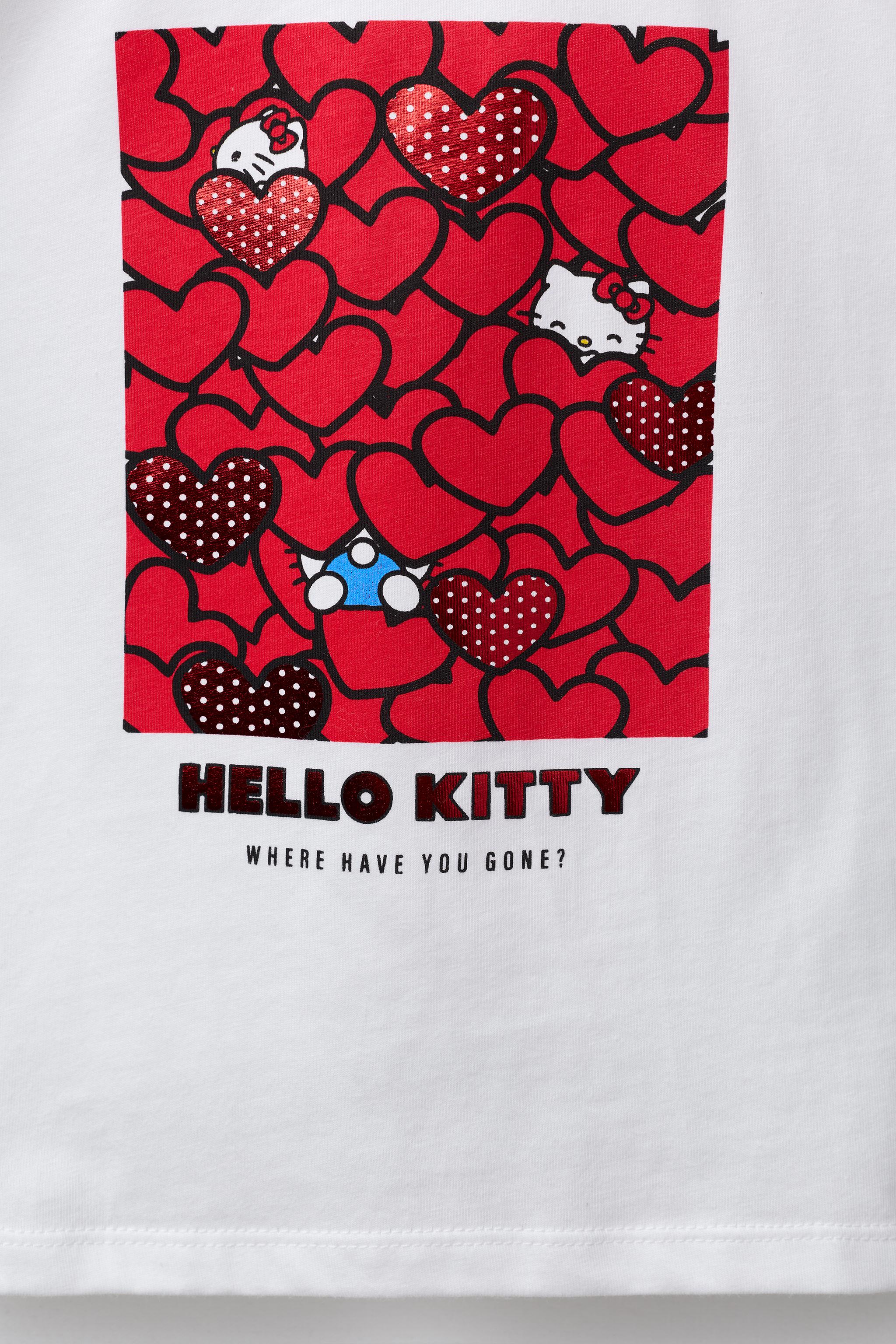 HEART PRINT HELLO KITTY © SANRIO T-SHIRT