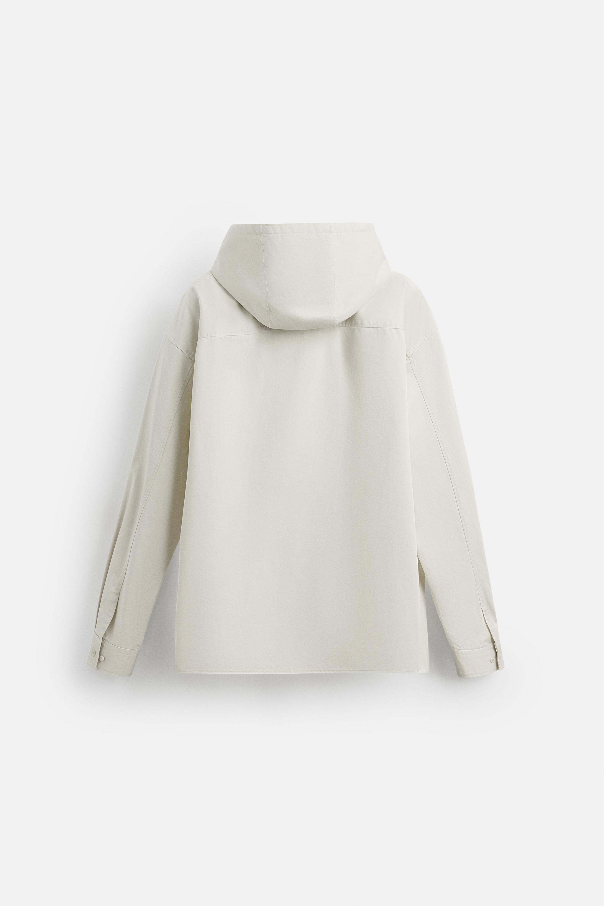 OVERSIZED FIT HOODED OVERSHIRT