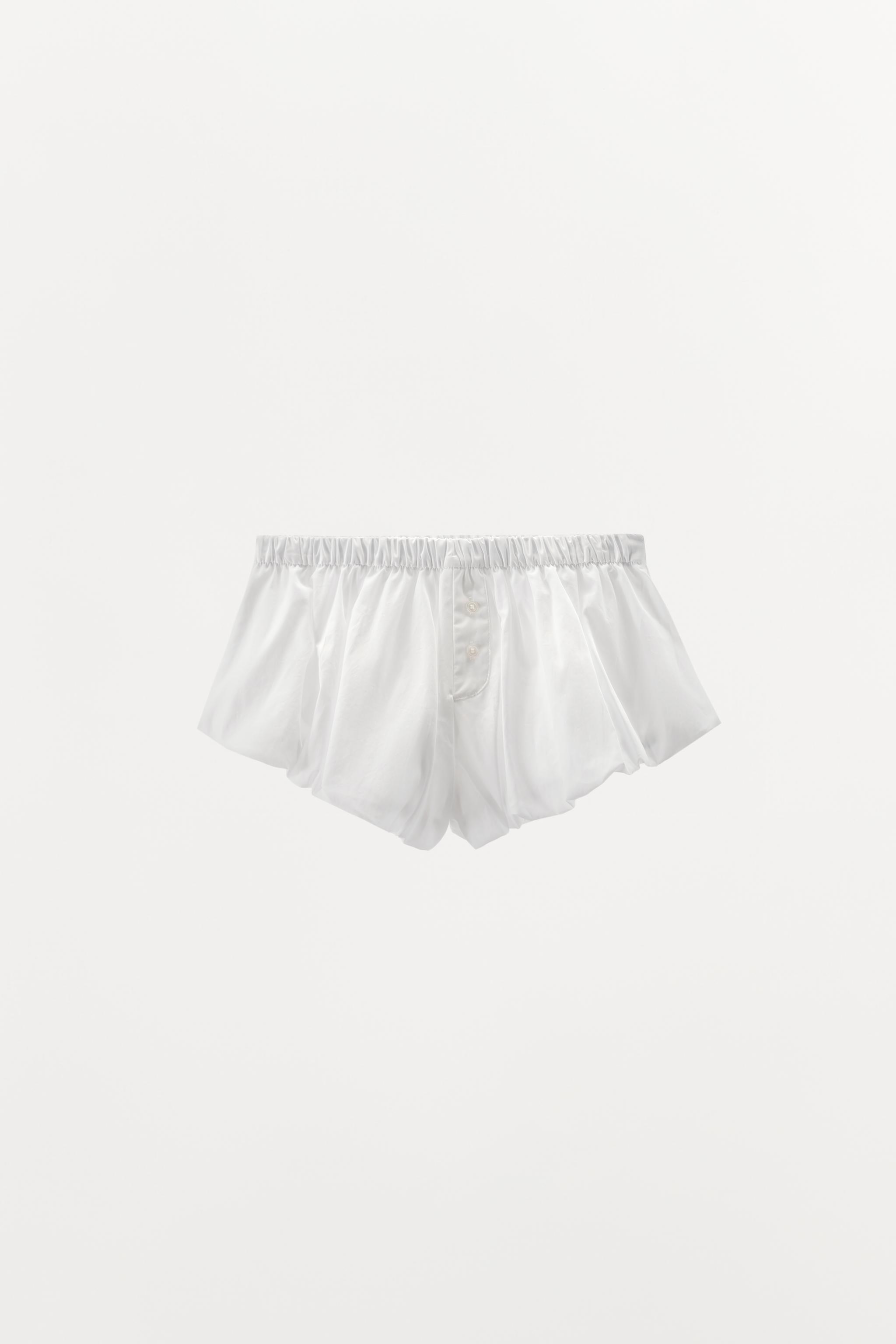 PUFF POPLIN SHORTS