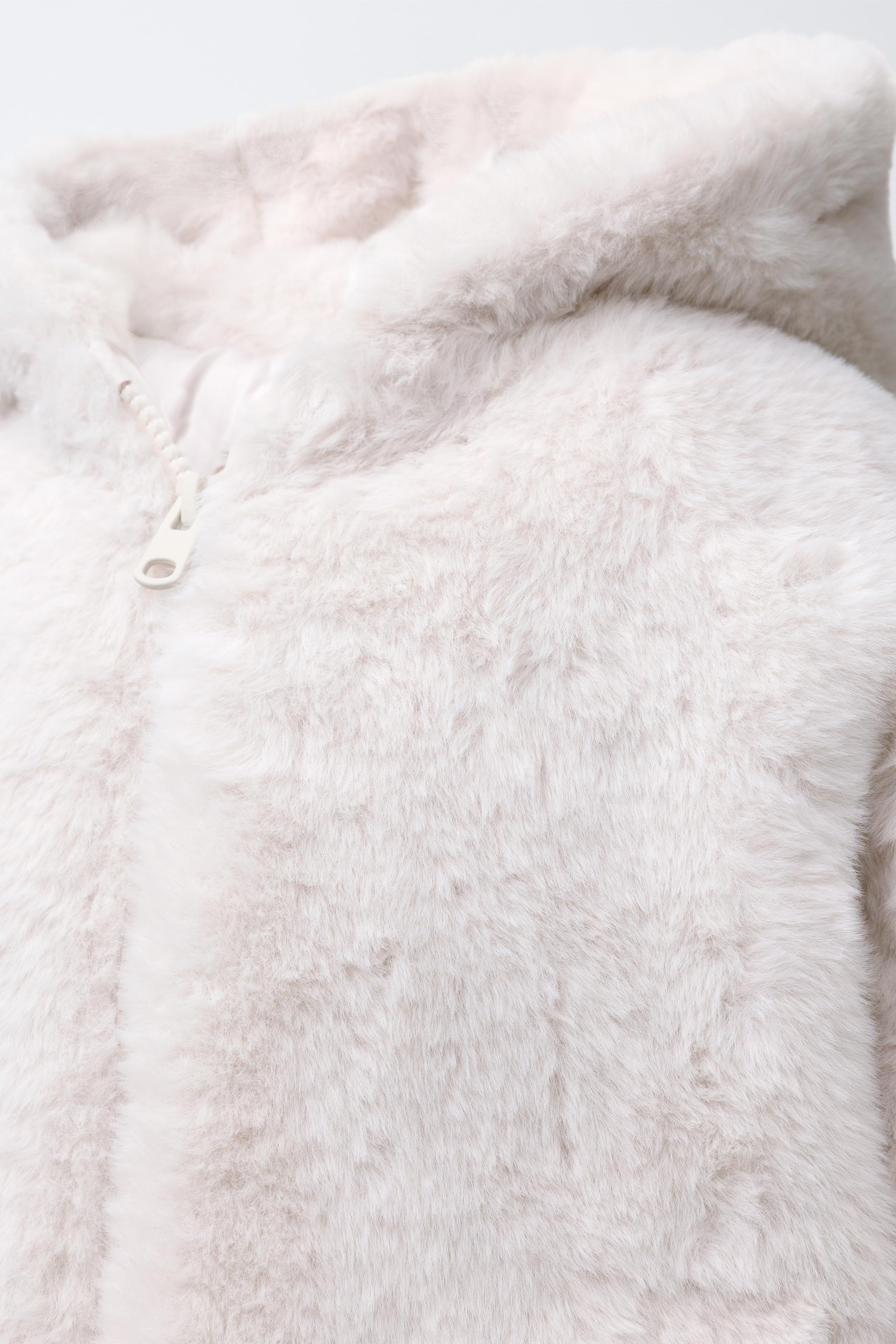 FAUX FUR HOODIE JACKET
