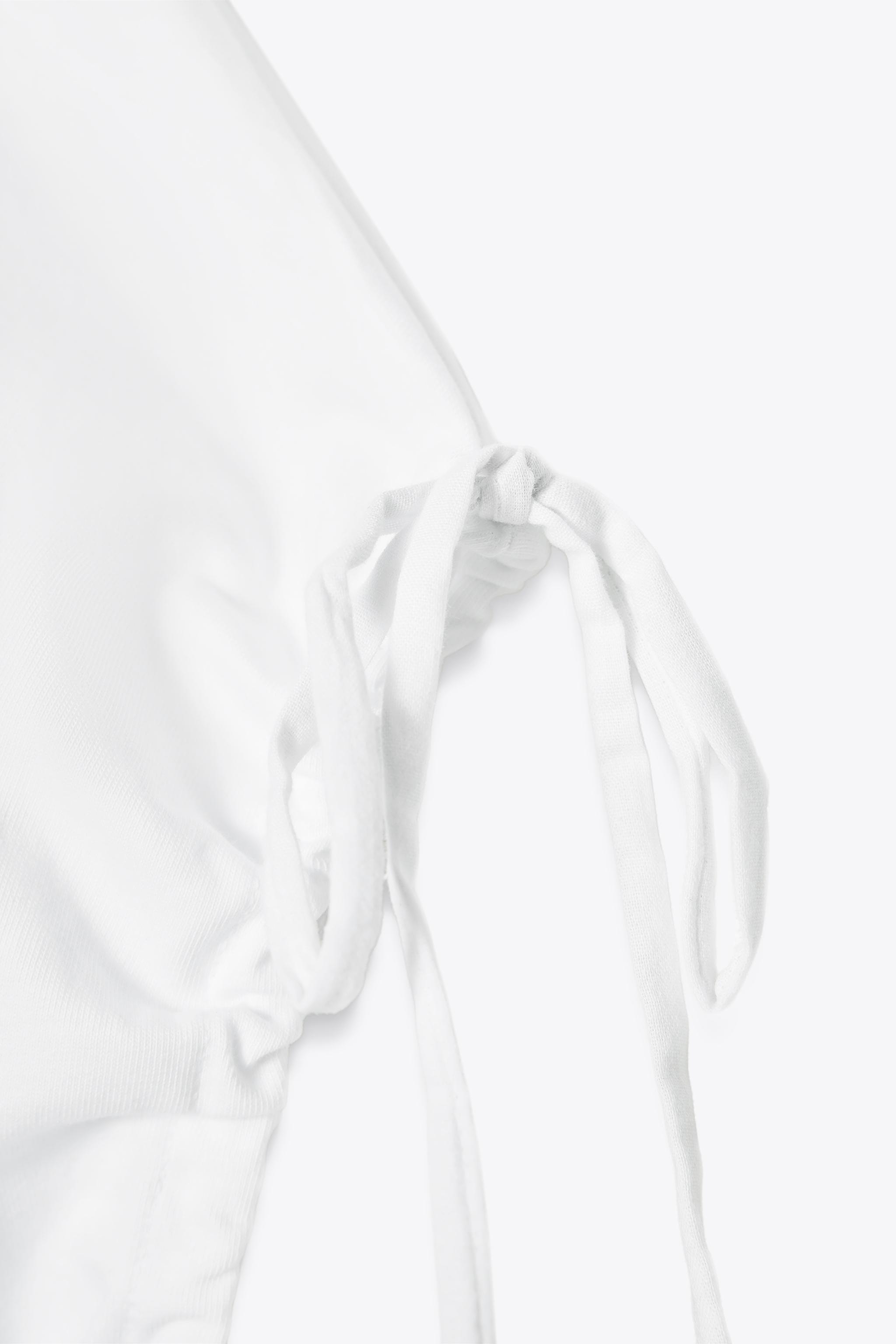 COTTON T-SHIRT WITH TIES