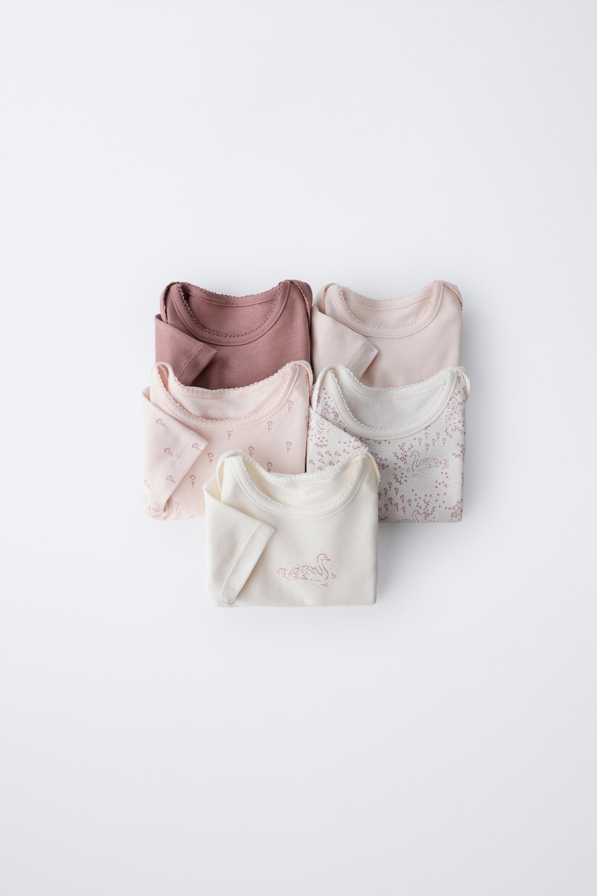 FIVE-PACK OF SWAN BODYSUITS