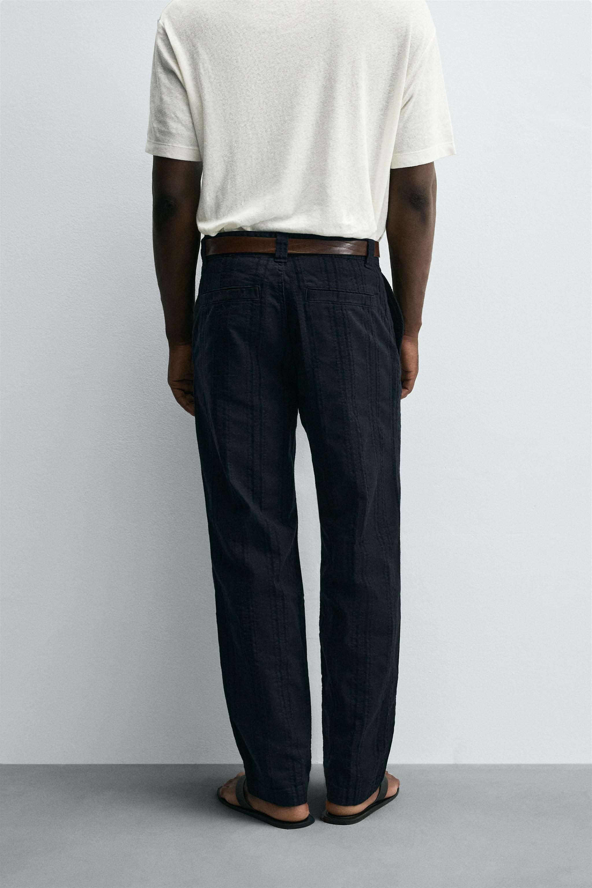 JACQUARD STRIPED PANTS