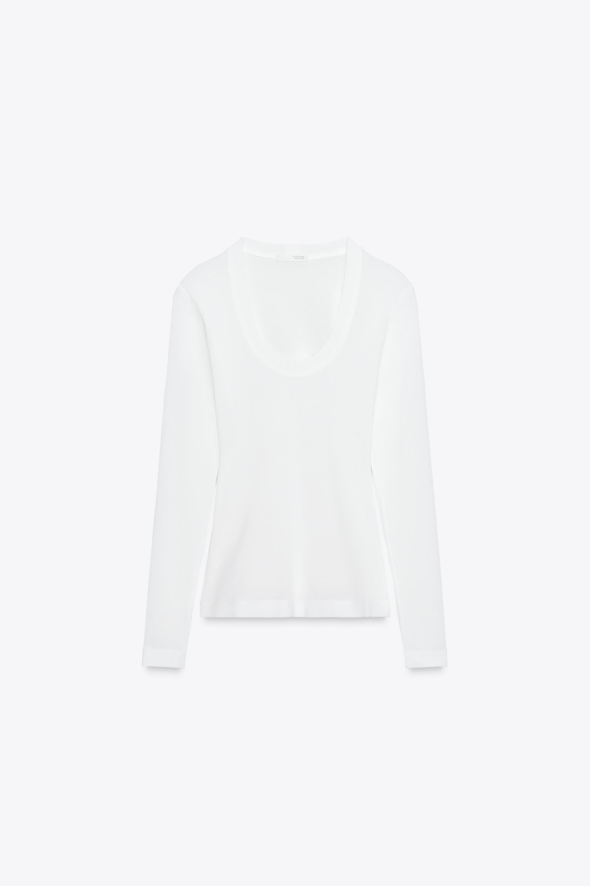 CREPE LONG SLEEVE T-SHIRT