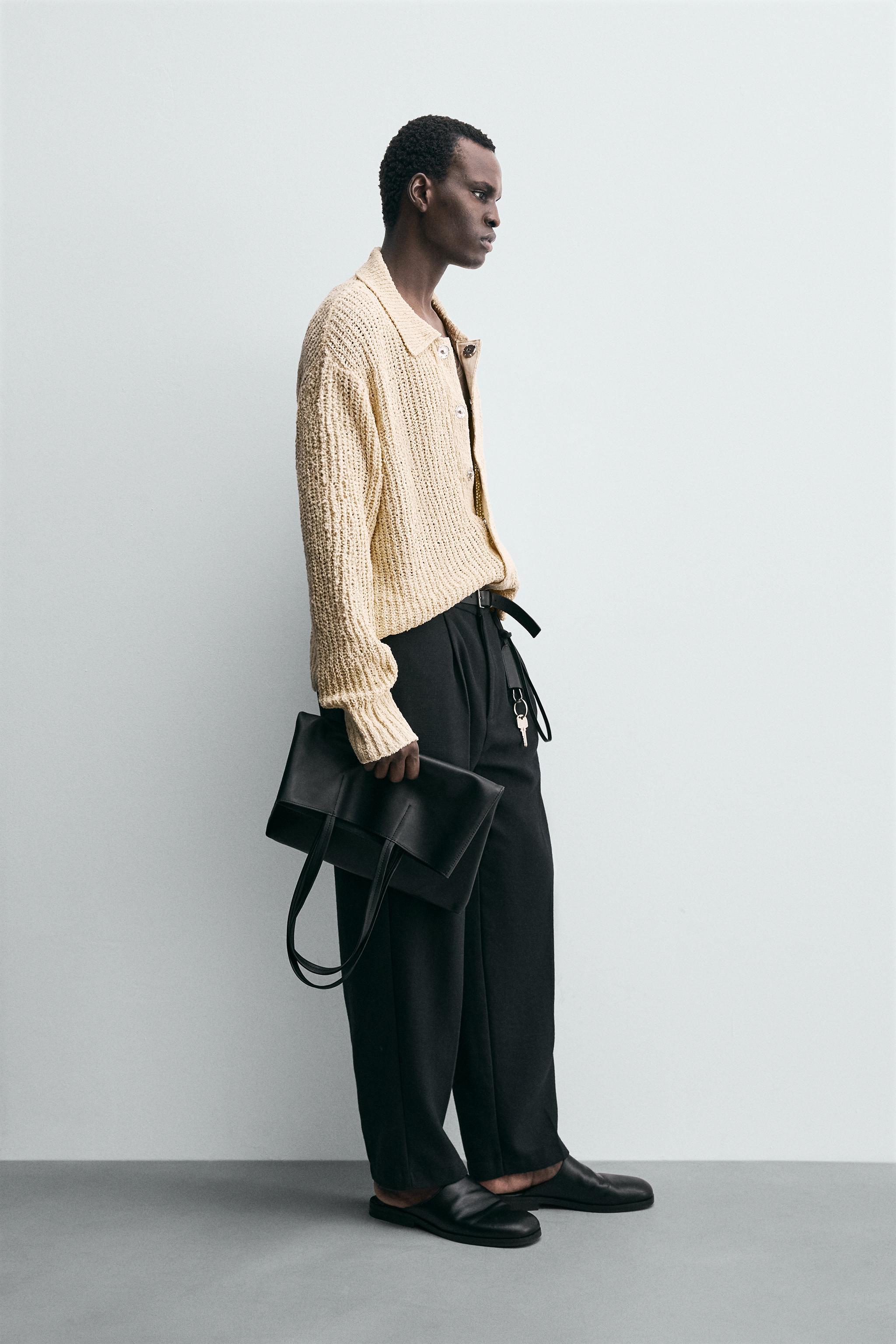 TEXTURED KNIT CARDIGAN