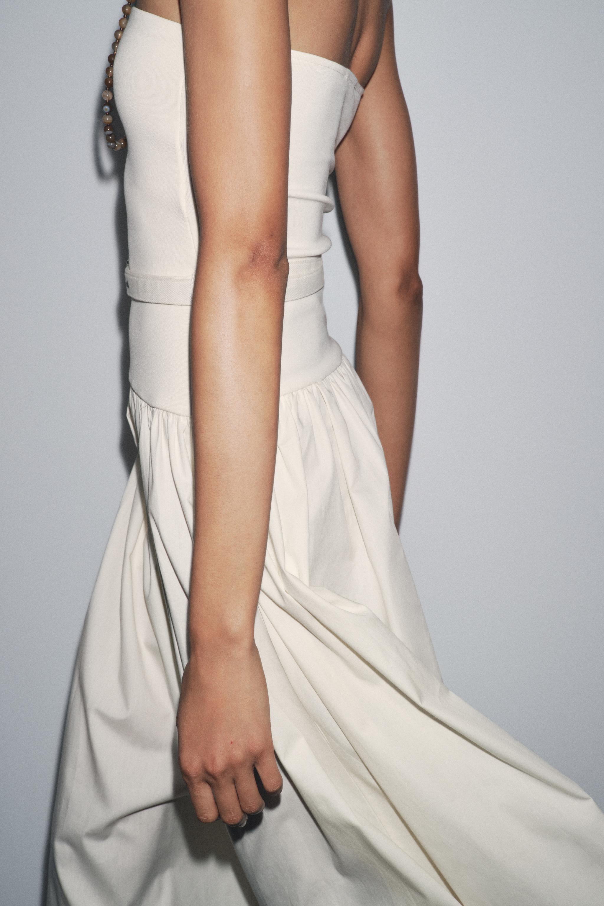 BELTED COMBINATION DRESS