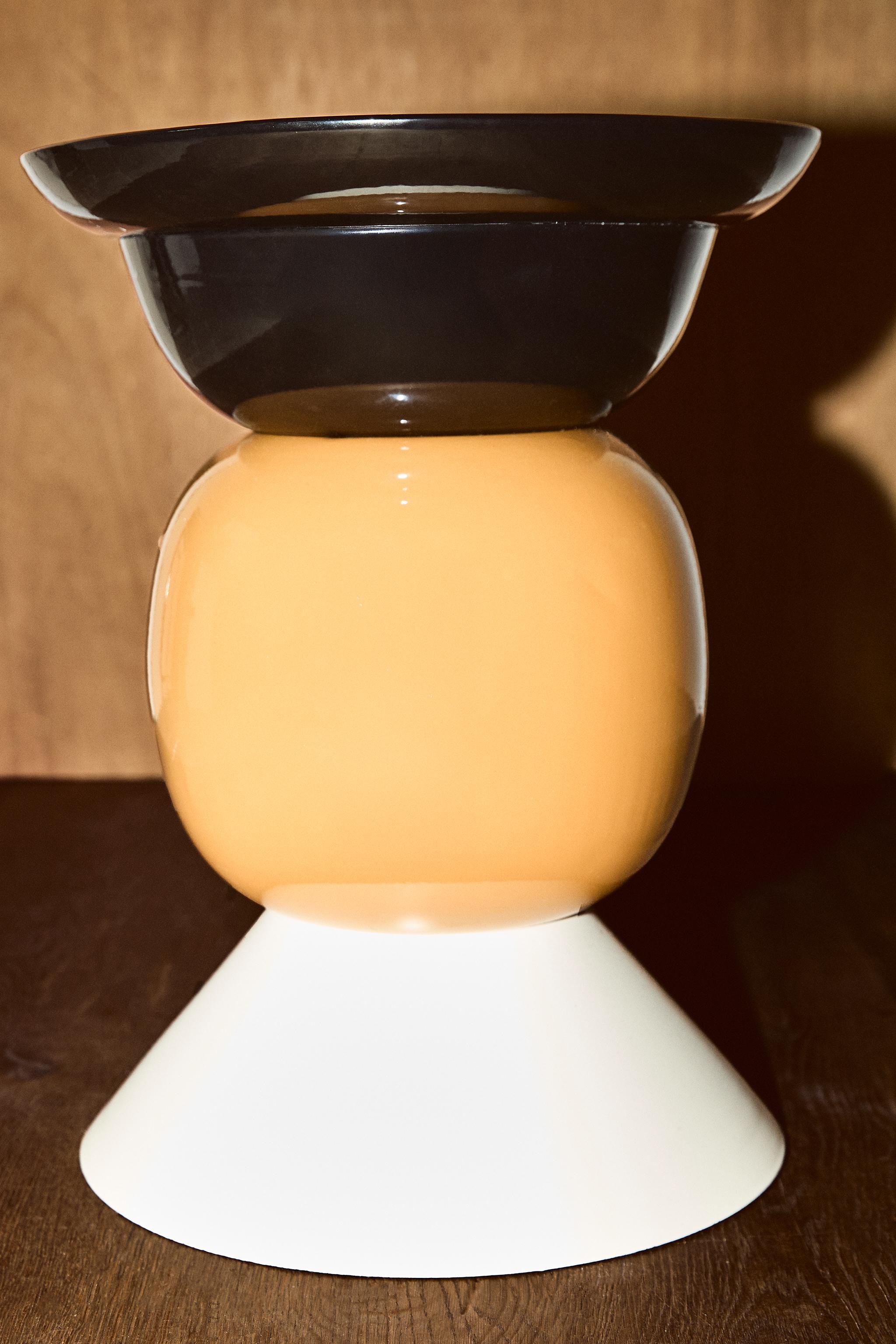 SHINY MATTE SIDE TABLE X COLLAGERIE